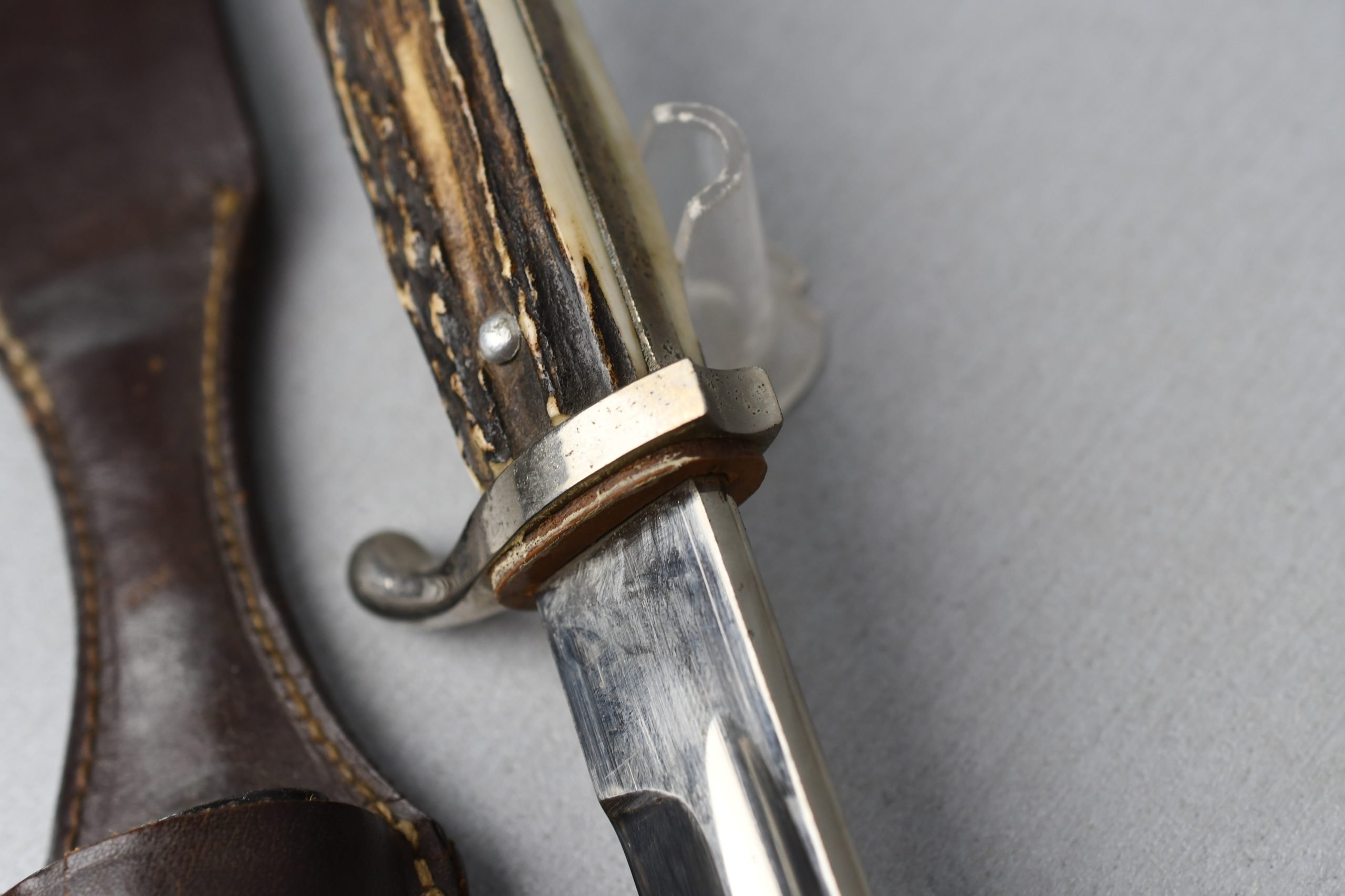 Wehrmacht K98 dress bayonet with bone grips by Krebs — image 6