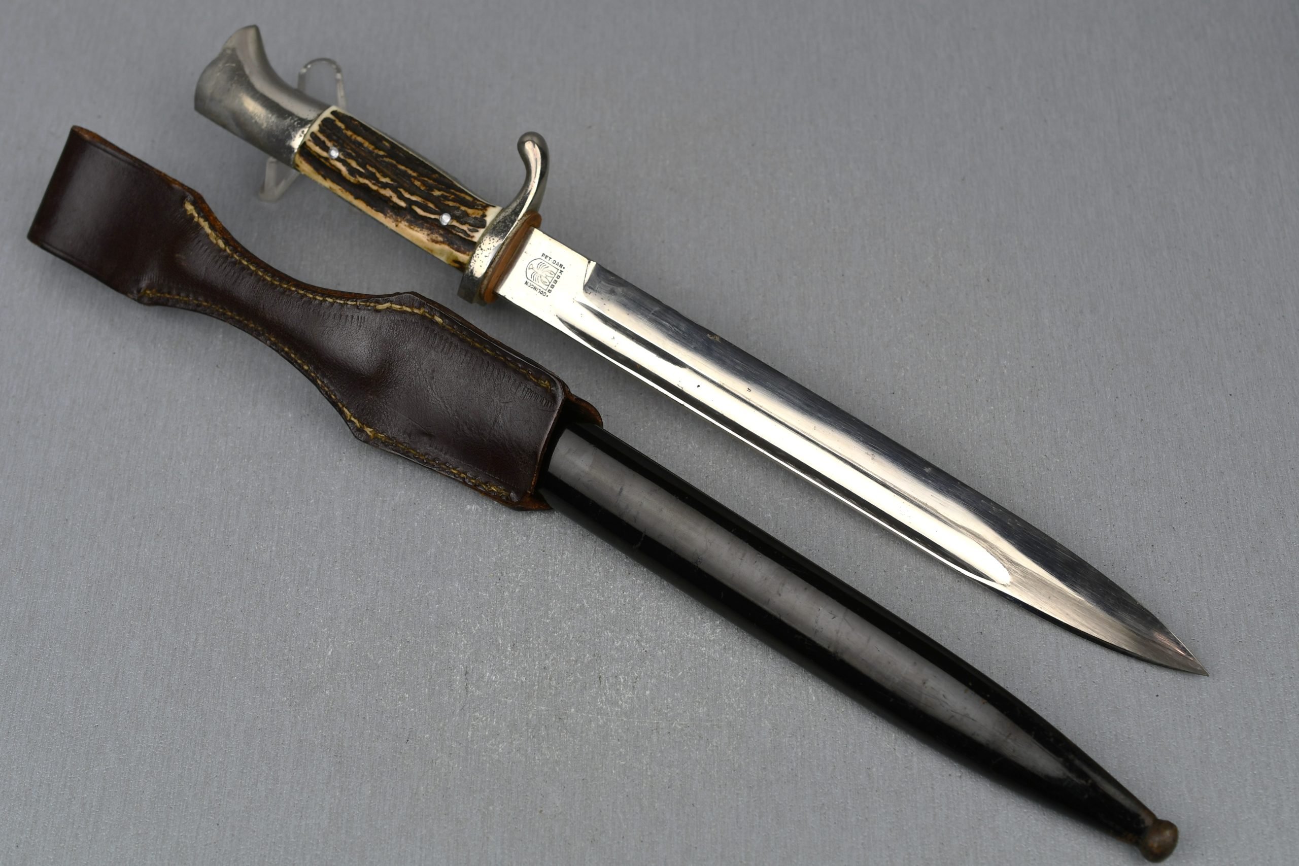 Wehrmacht K98 dress bayonet with bone grips by Krebs — image 8