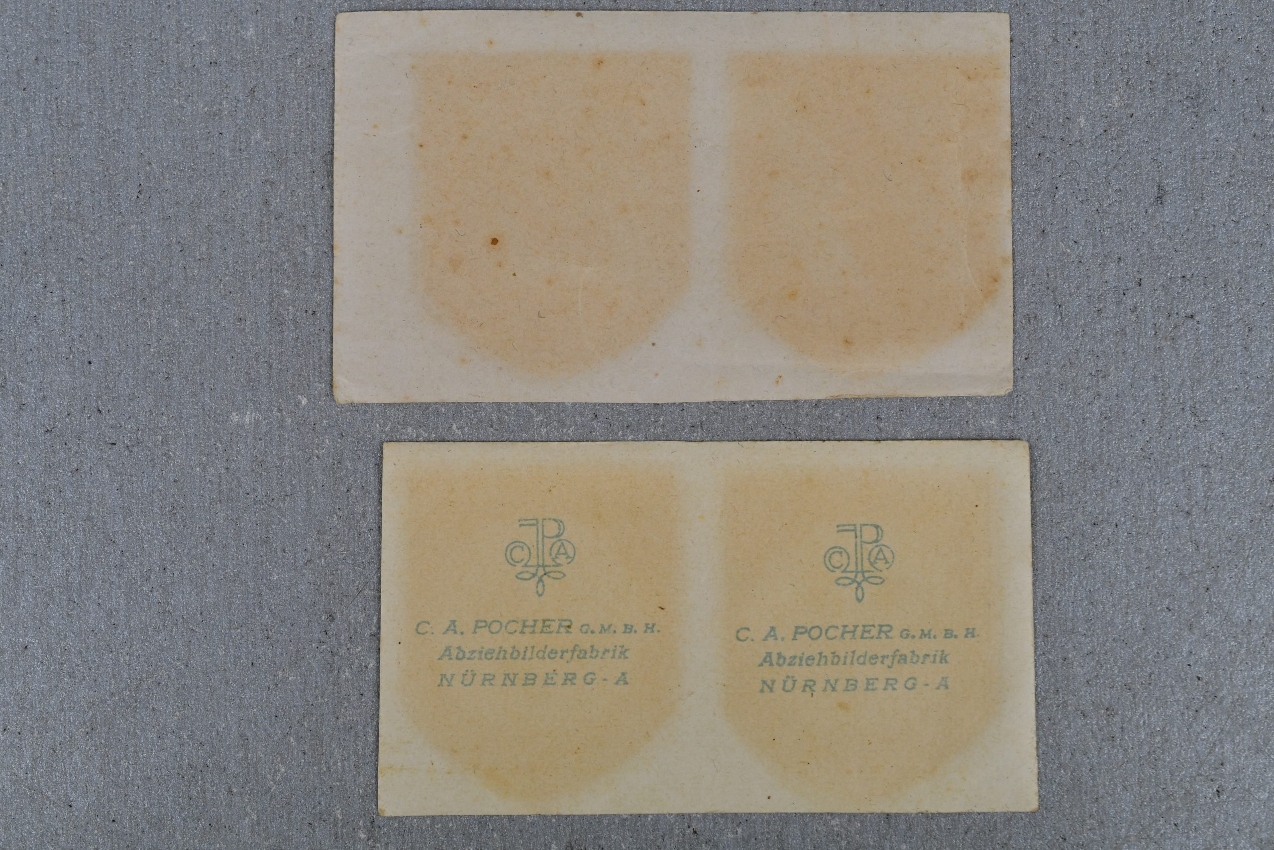 Unissued Waffen-SS helmet double decal runes by C.A. Pocher — image 4