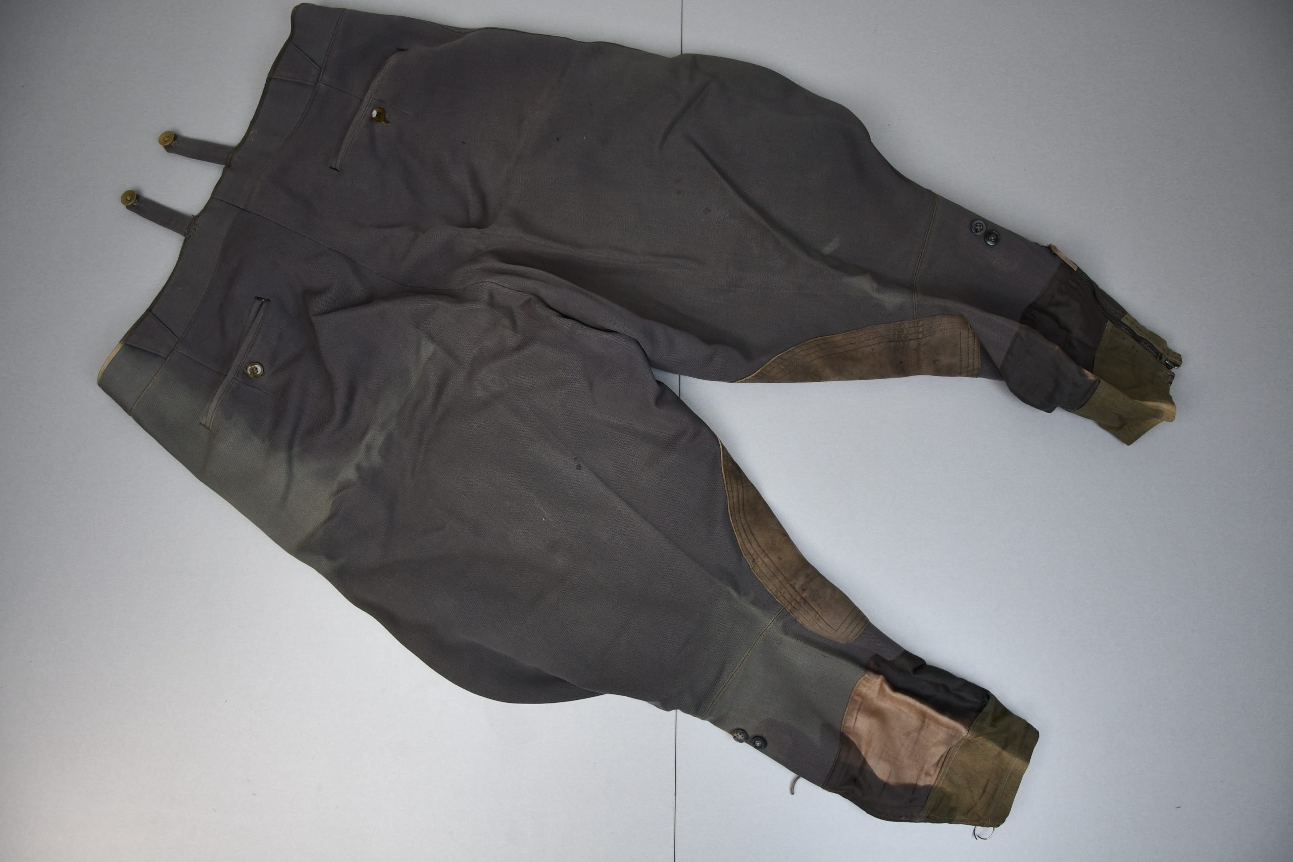 M36 Army/Waffen-SS stone grey officer breeches — image 14