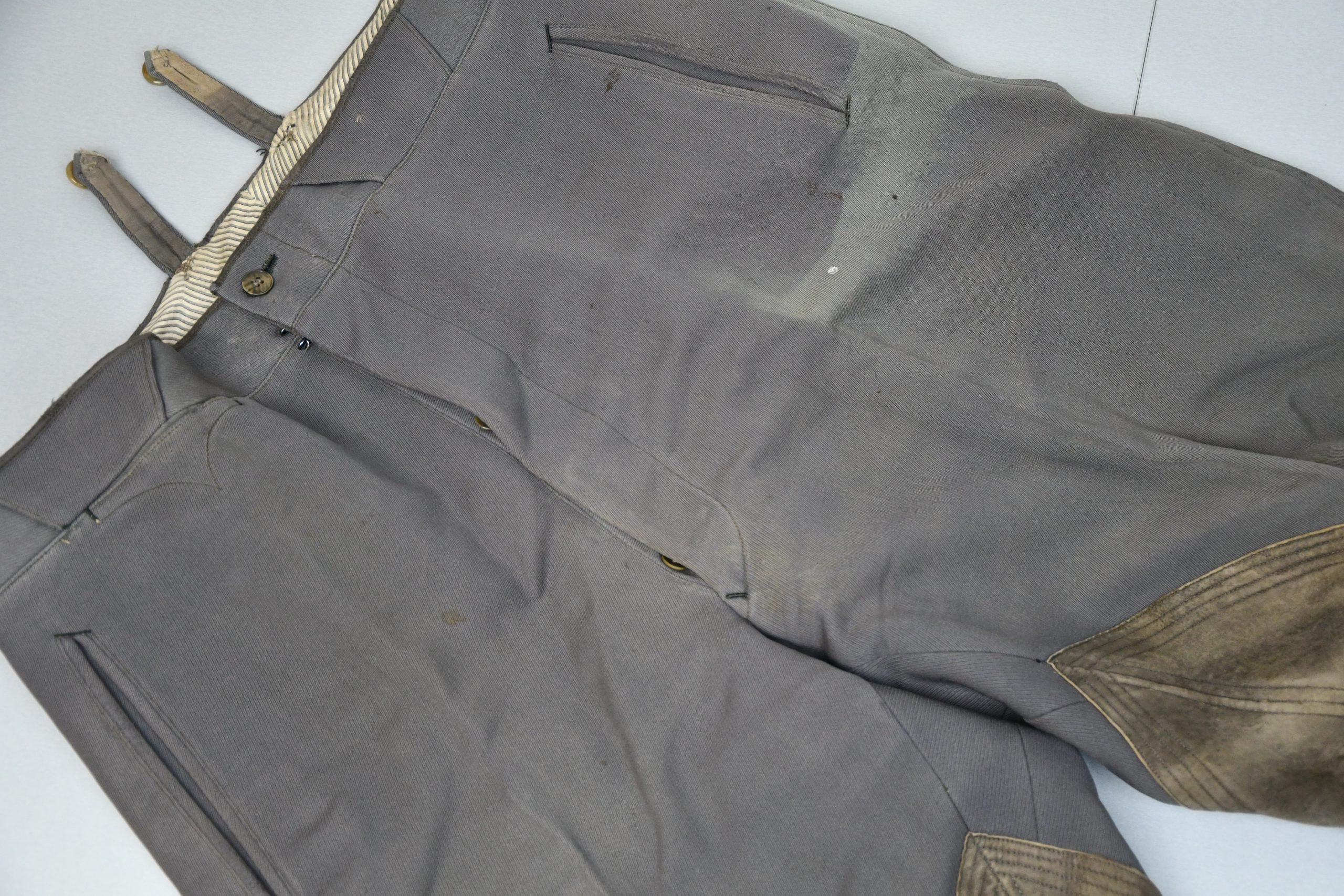 M36 Army/Waffen-SS stone grey officer breeches — image 2