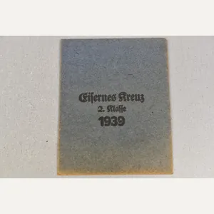 Iron cross 2nd class 1939 award envelope by Carl Forster …