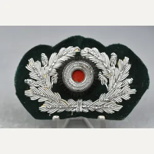 MINT Army (Heer) visor cap 'Schirmmütze' bullion cocarde