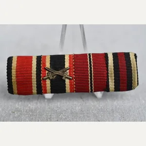 Four piece ribbon bar Iron Cross second class, KVK, Eastern …
