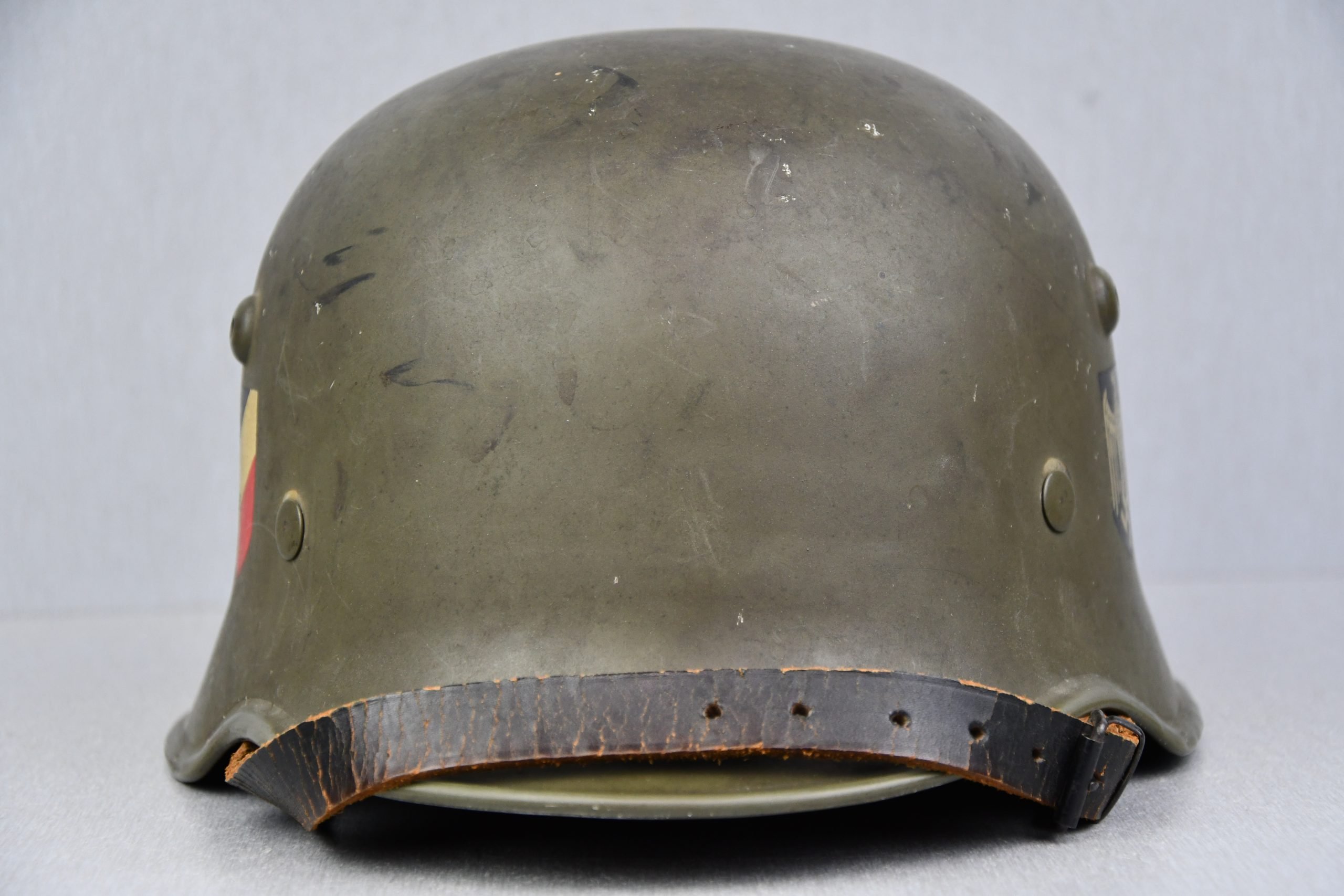 RARE army (Heer) double decal aluminum parade helmet — image 3