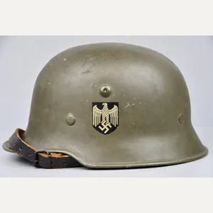 RARE army (Heer) double decal aluminum parade helmet