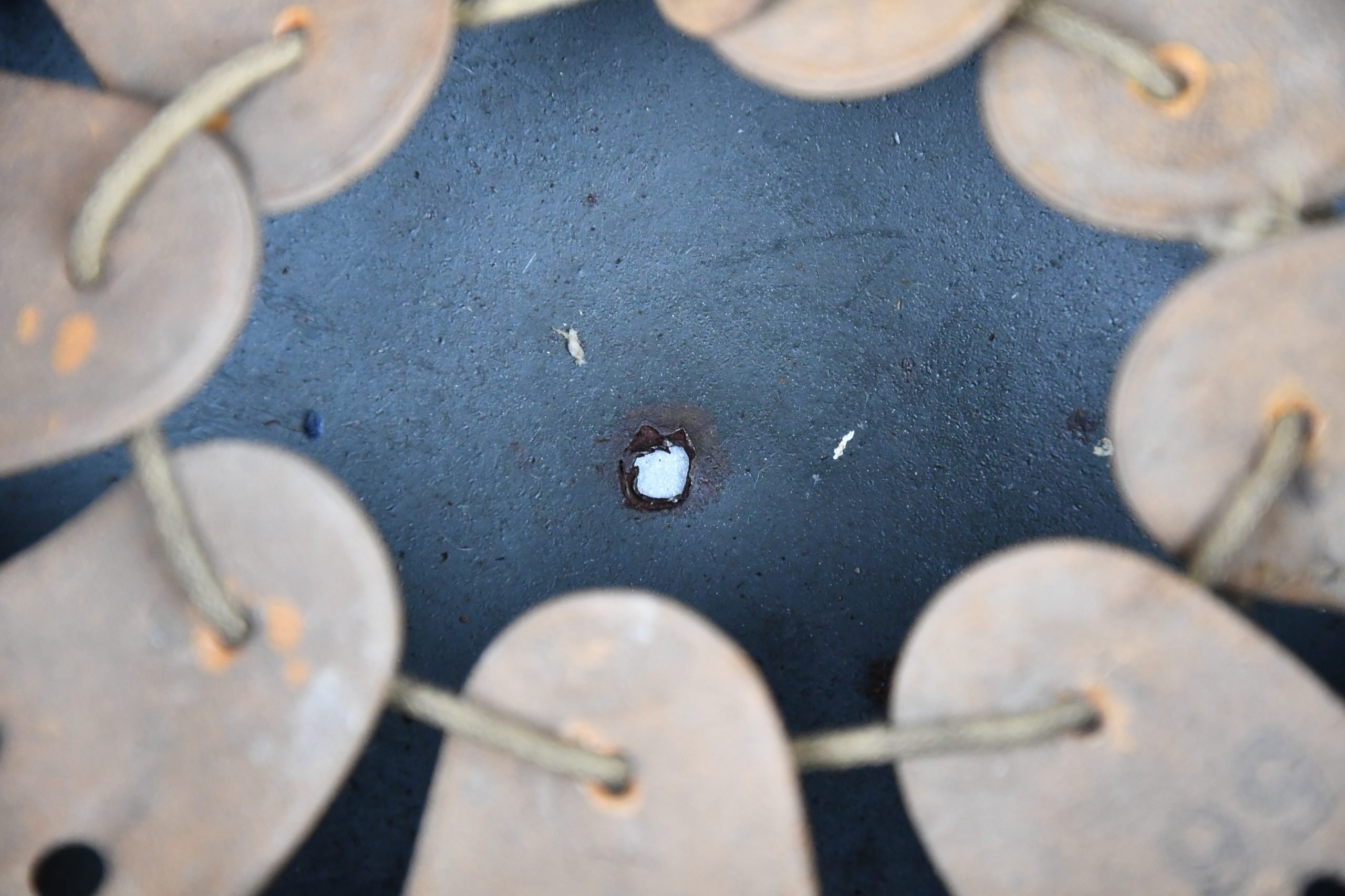 M40 Polizei double decal steel helmet SE64 — image 13