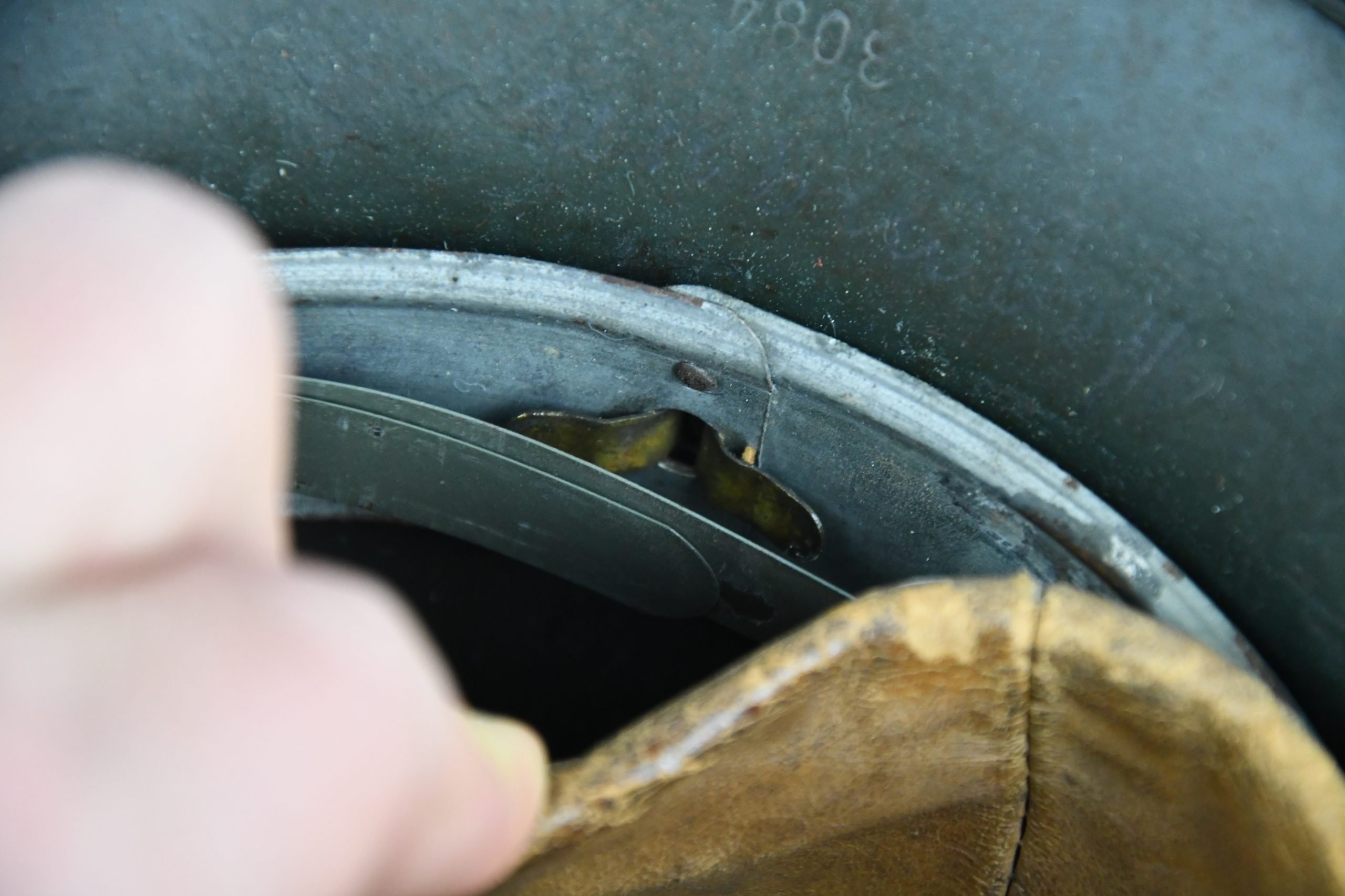 M40 Polizei double decal steel helmet SE64 — image 23