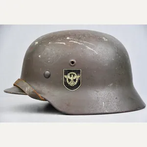 M40 Polizei double decal steel helmet SE64