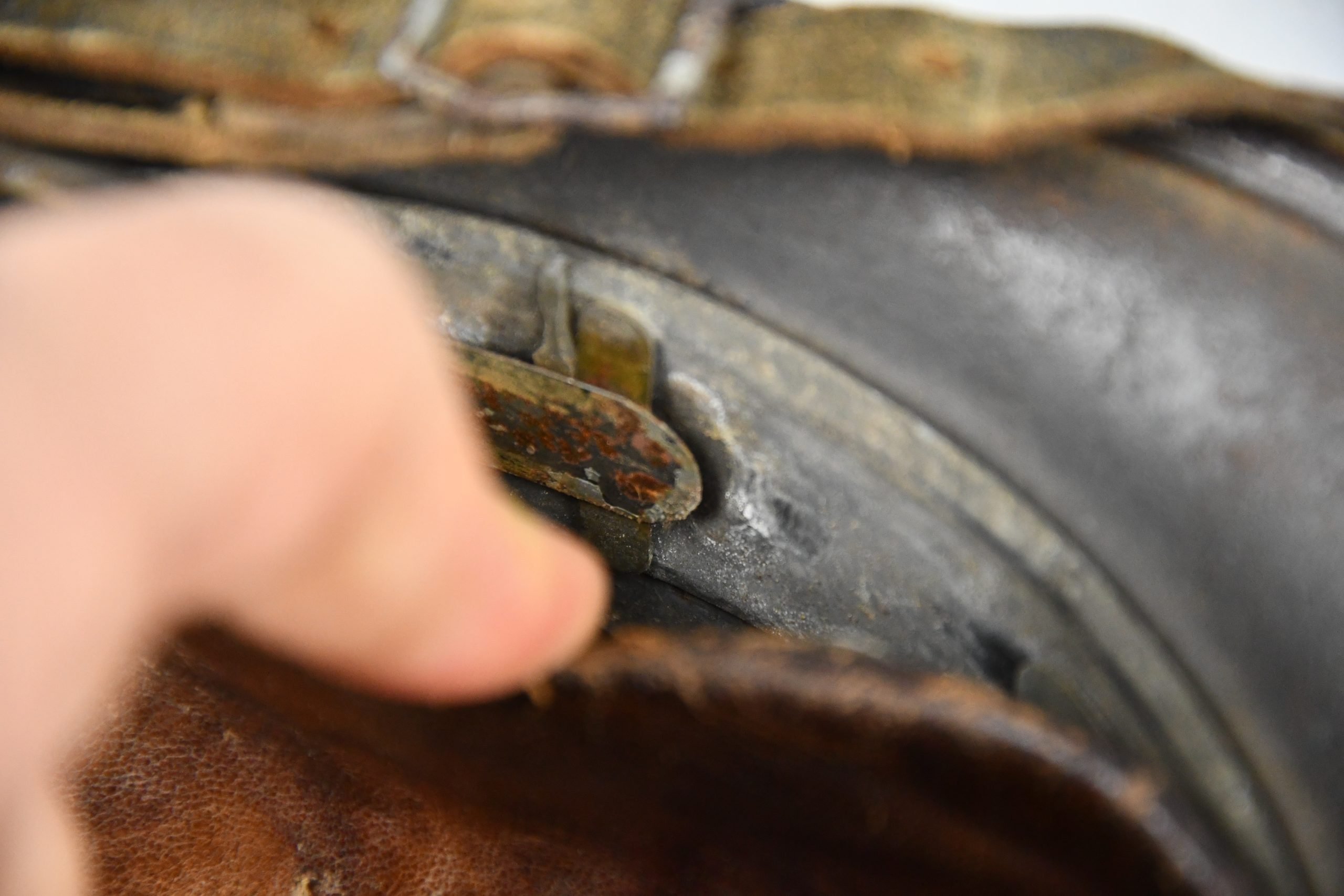 M35 Luftwaffe ex-double decal reissued steel helmet ET62 — image 17