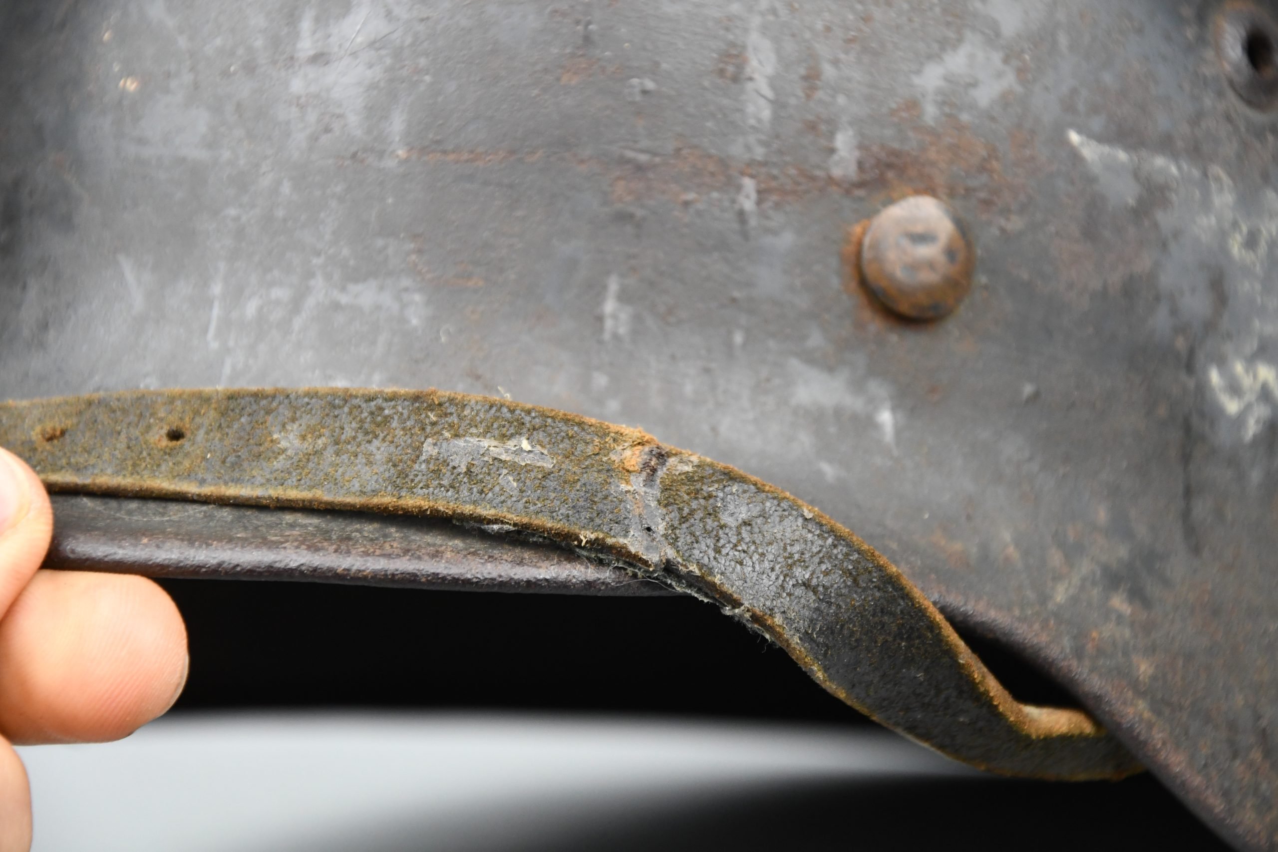 M35 Luftwaffe ex-double decal reissued steel helmet ET62 — image 5