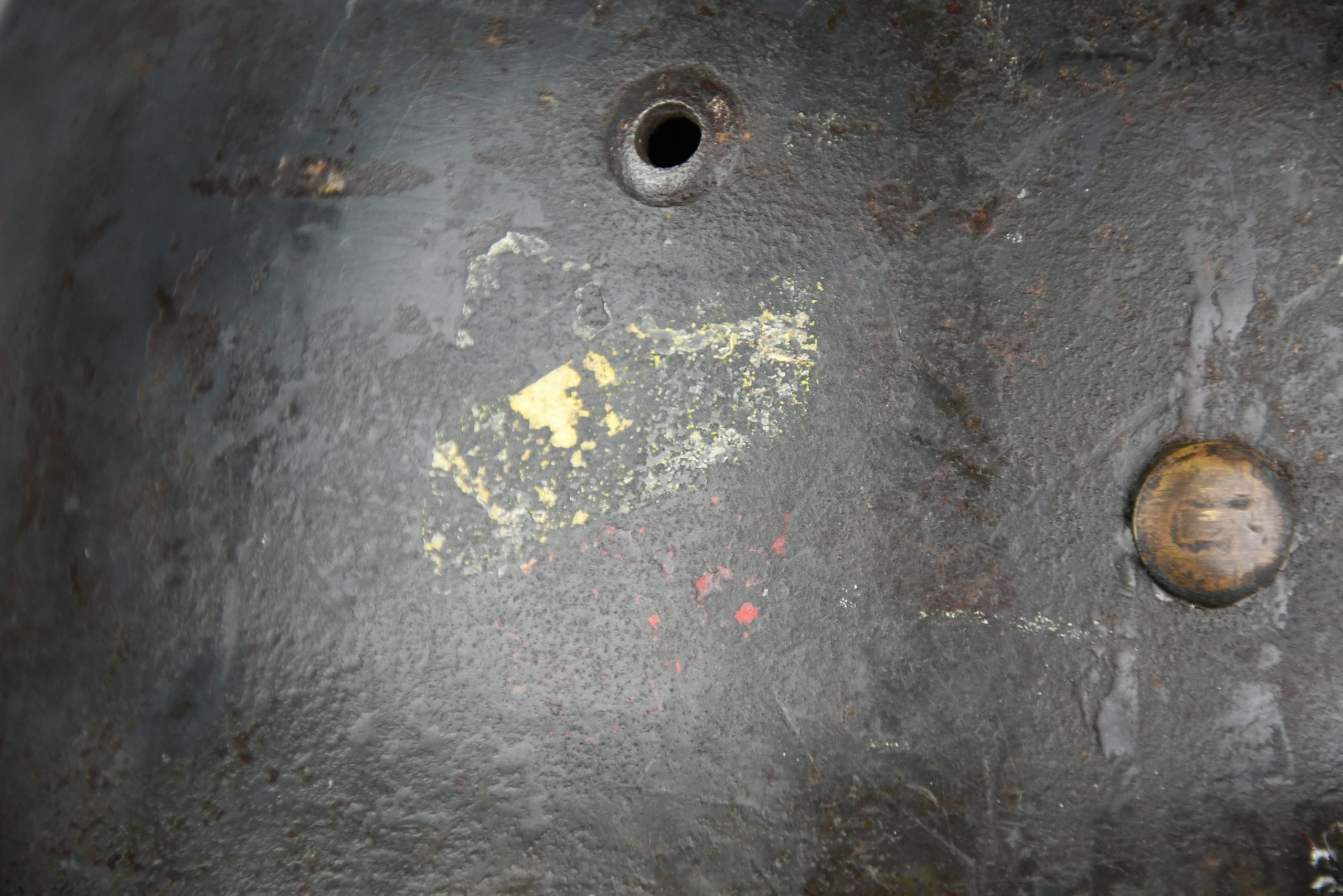 M35 Luftwaffe ex-double decal reissued steel helmet ET62 — image 9