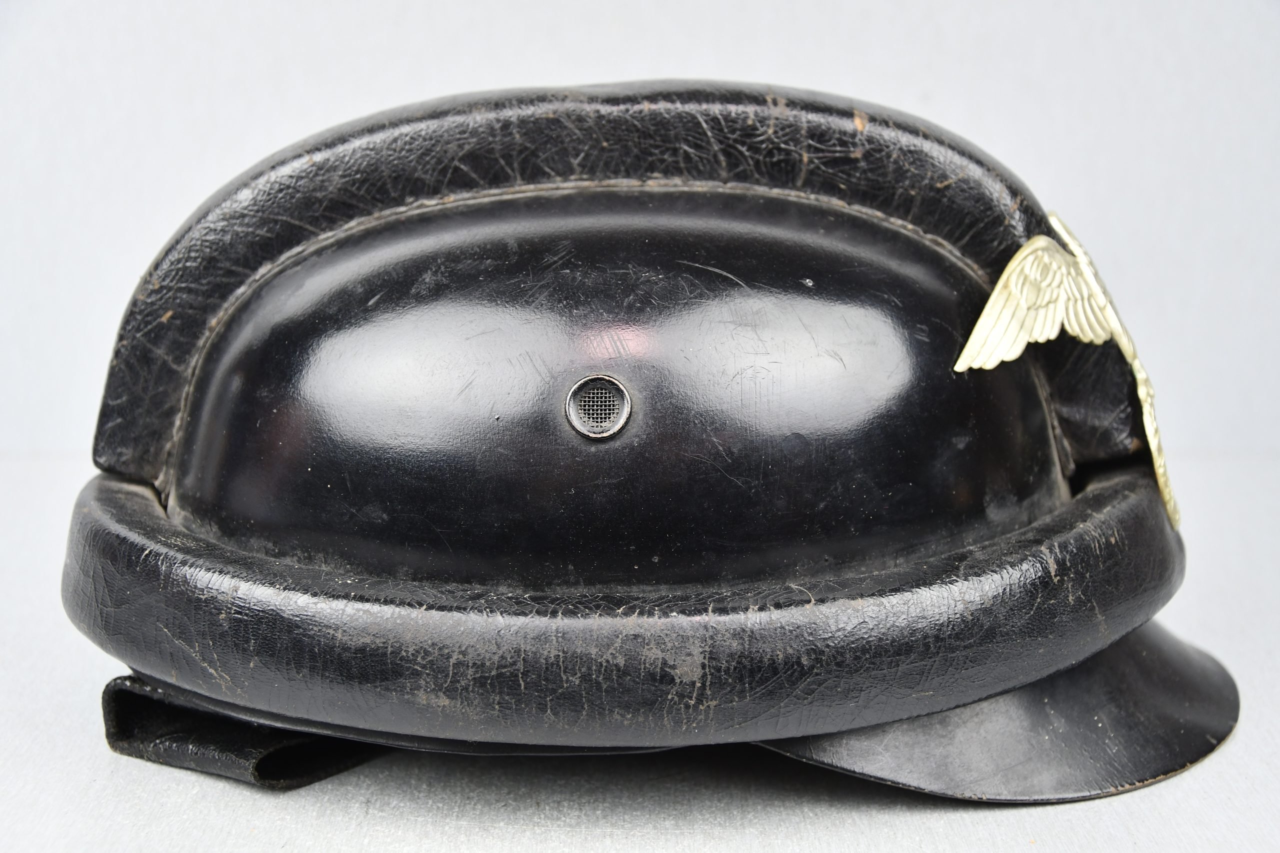 NSKK first pattern Leather motorcycle crash helmet by Erel — image 11