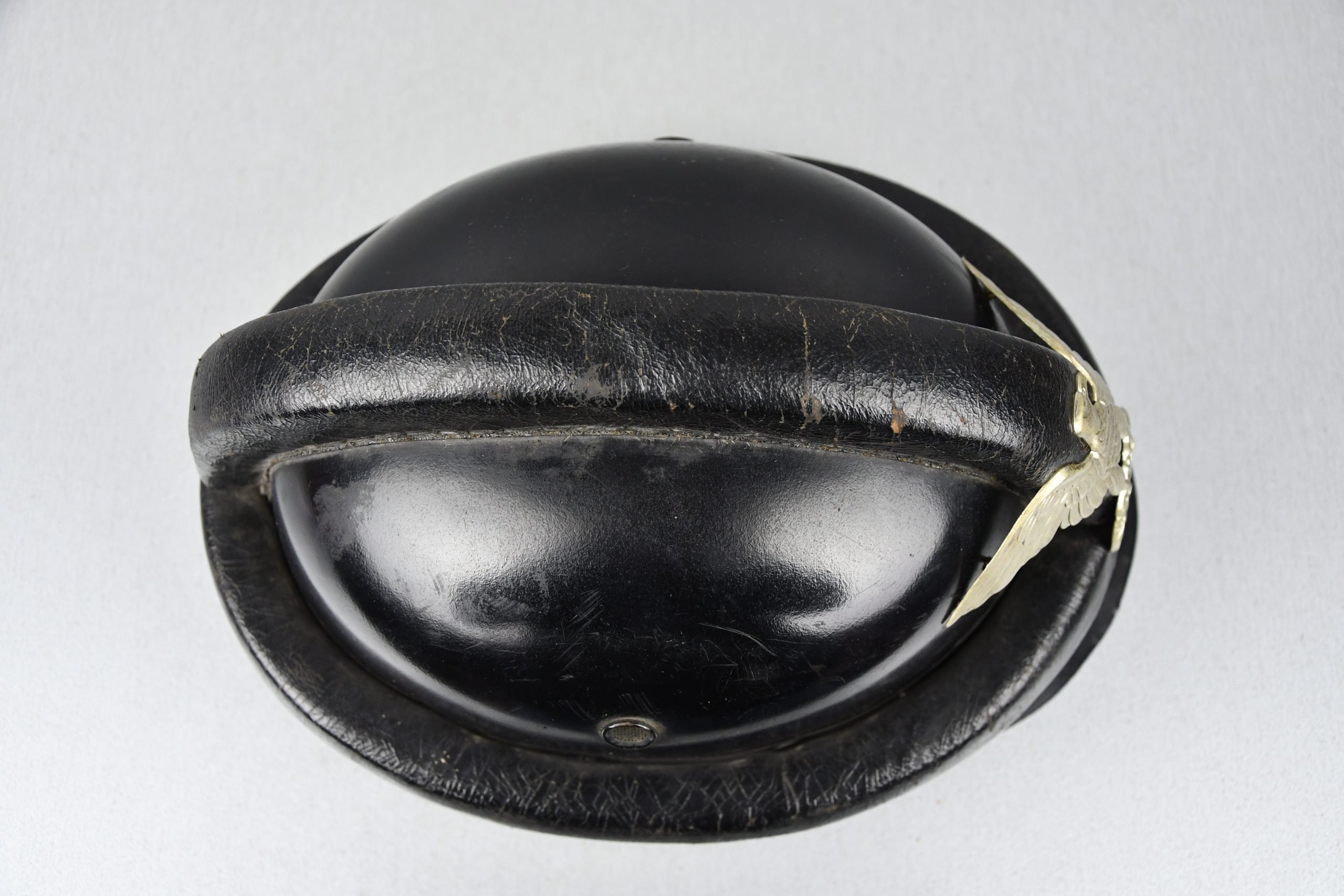 NSKK first pattern Leather motorcycle crash helmet by Erel — image 12