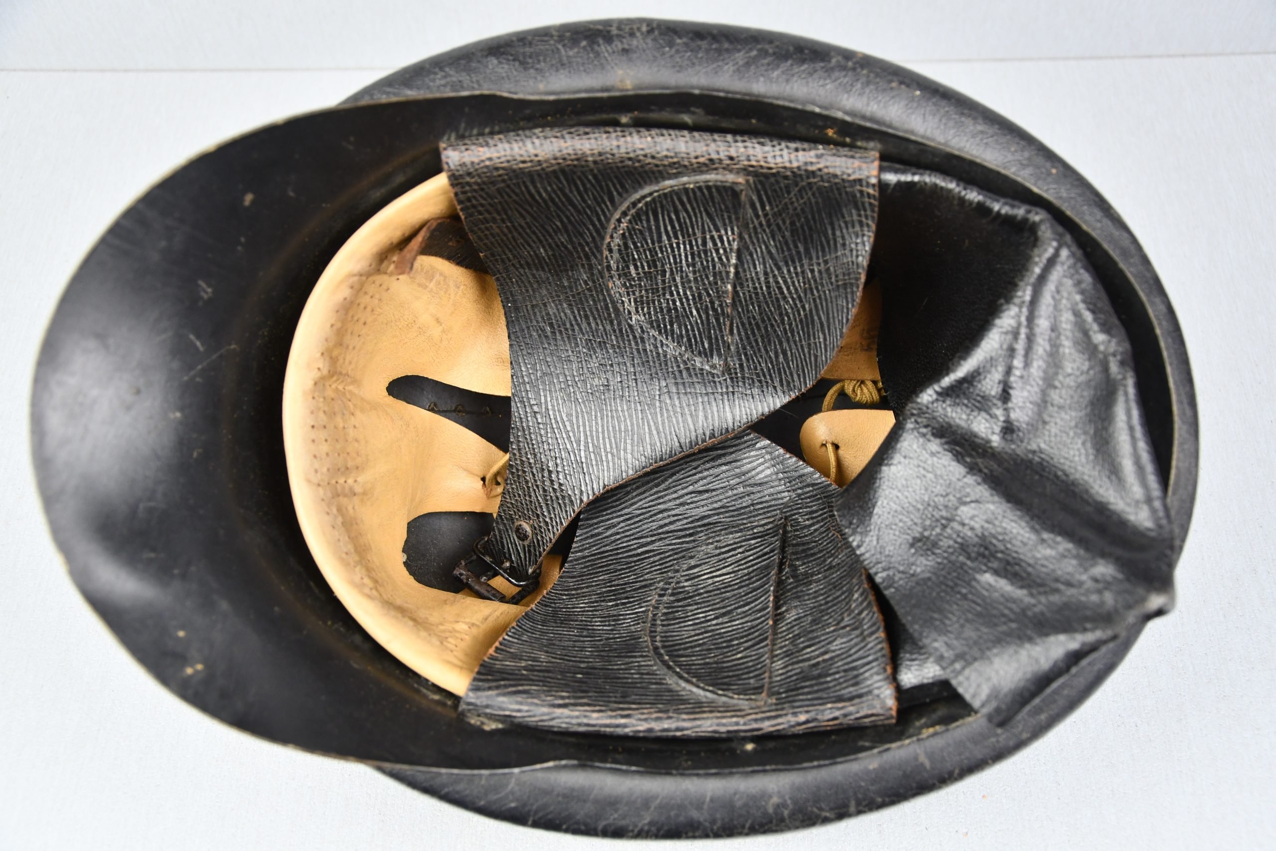 NSKK first pattern Leather motorcycle crash helmet by Erel — image 13