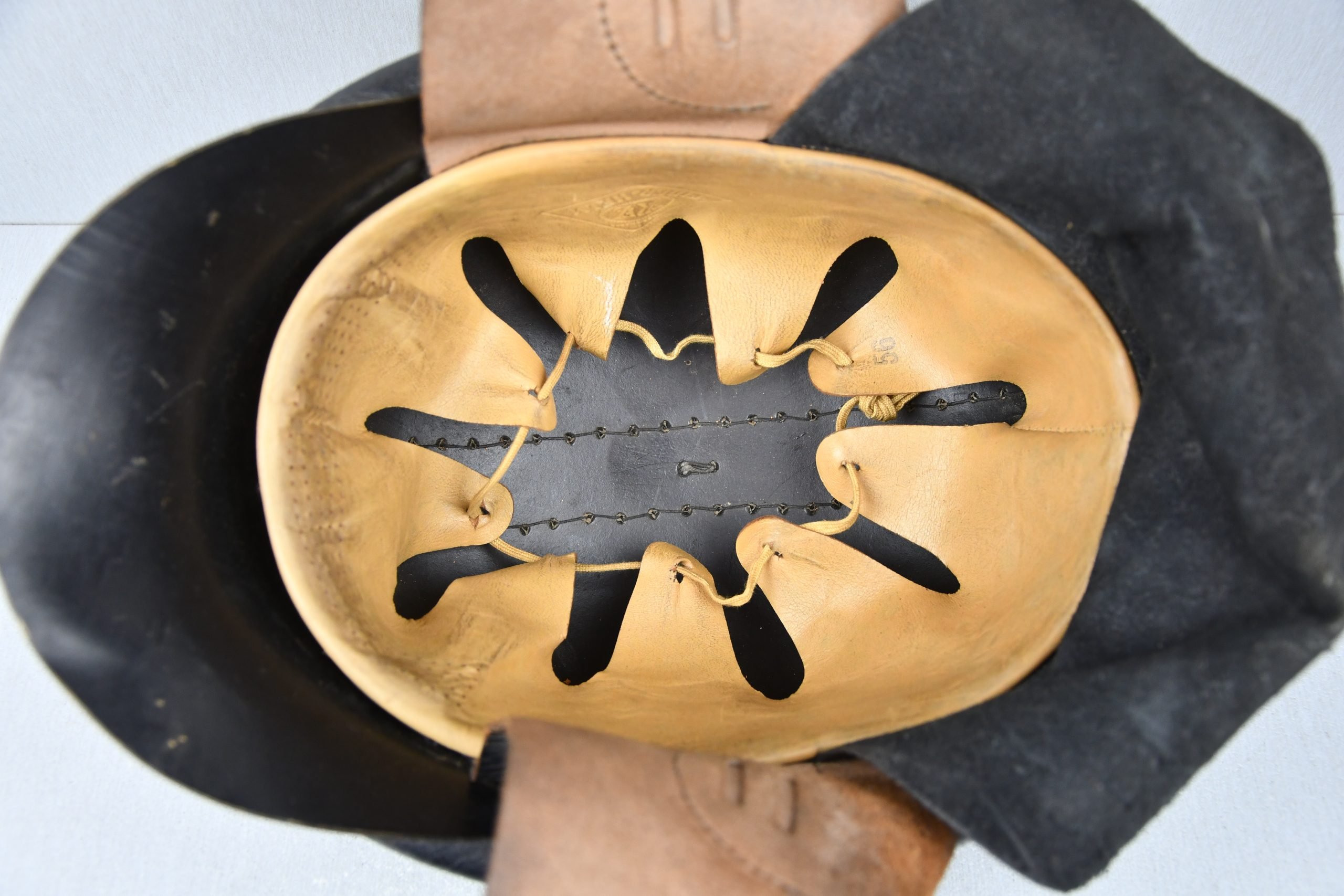 NSKK first pattern Leather motorcycle crash helmet by Erel — image 14