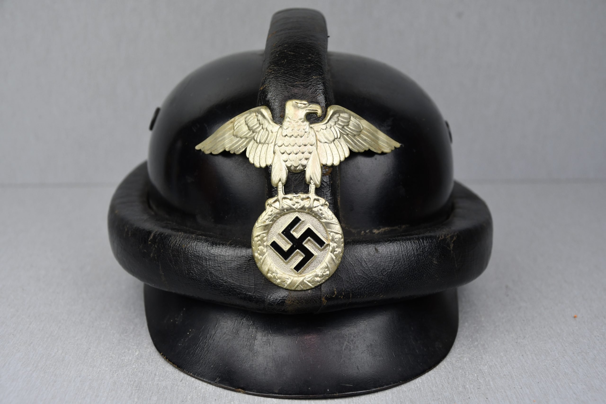 NSKK first pattern Leather motorcycle crash helmet by Erel — image 5