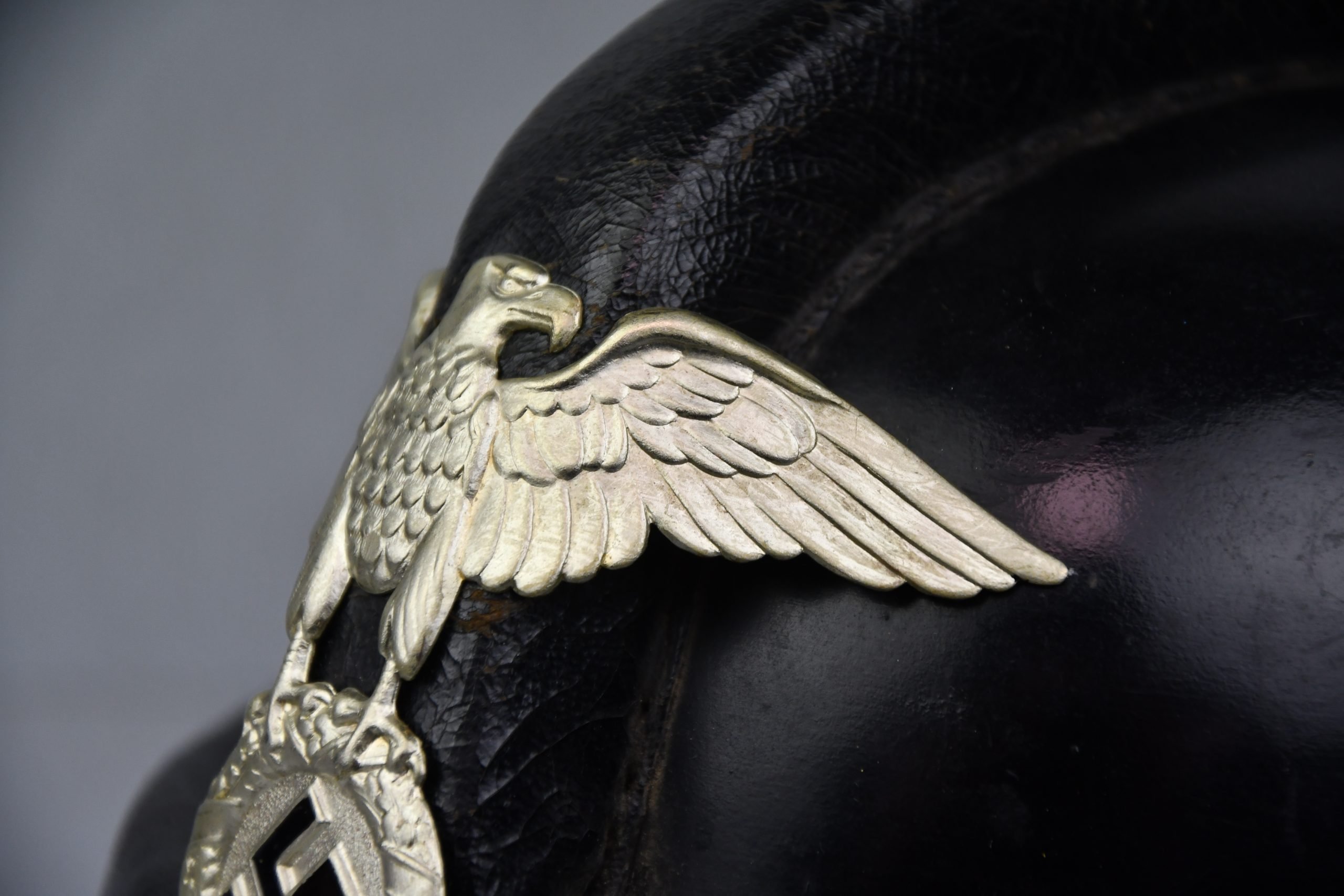 NSKK first pattern Leather motorcycle crash helmet by Erel — image 7