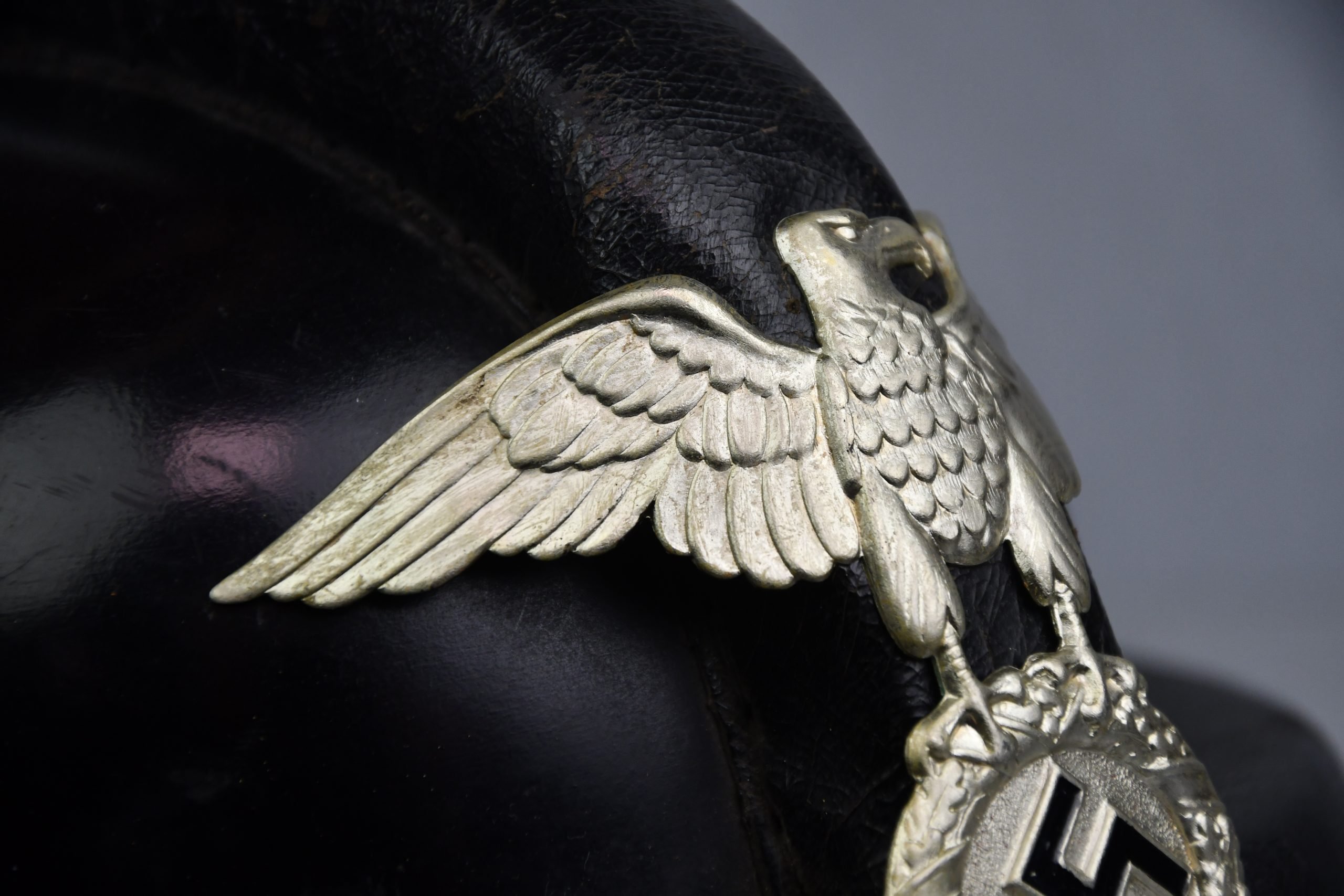 NSKK first pattern Leather motorcycle crash helmet by Erel — image 8