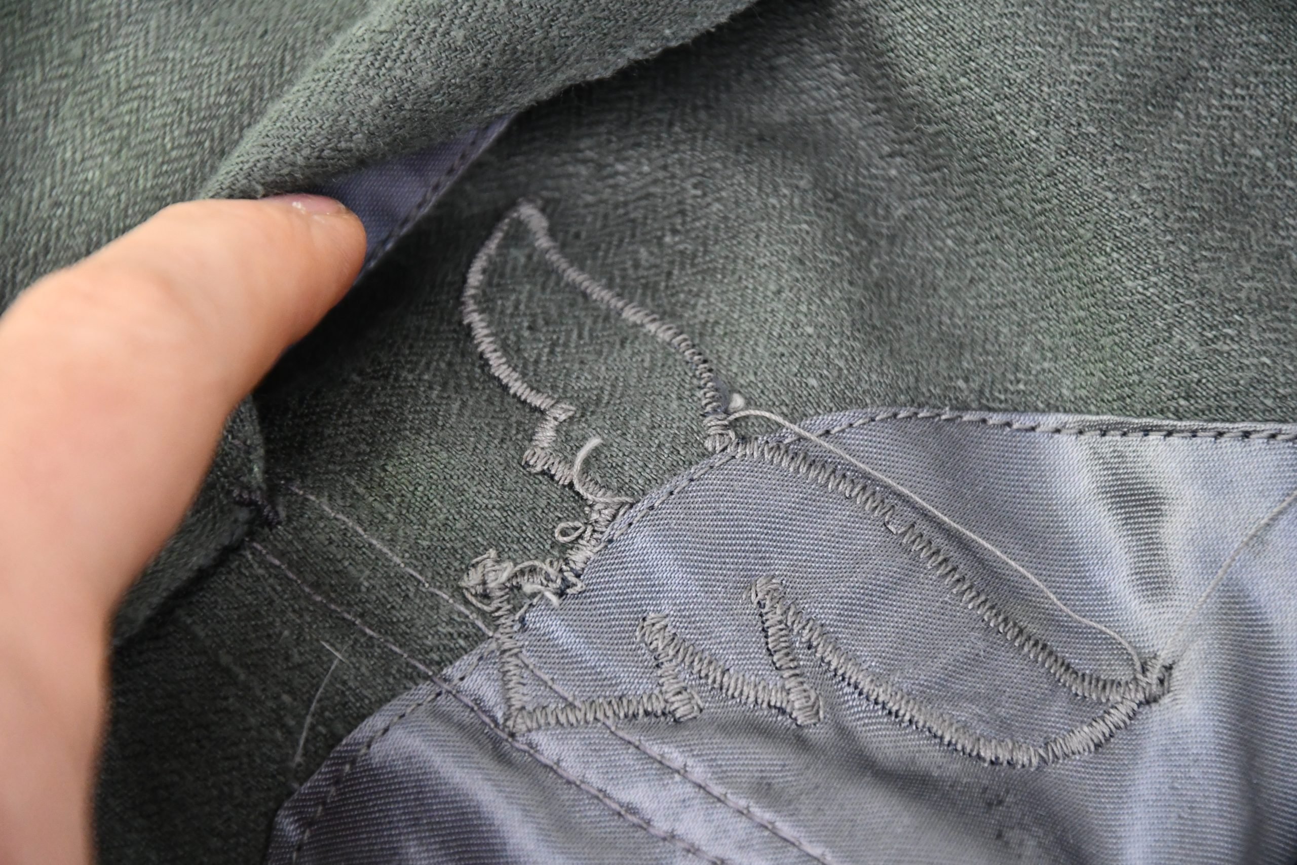 MINT M43 Luftwaffe field division Feldbluse in green hbt with RBNr. 1943 — image 15