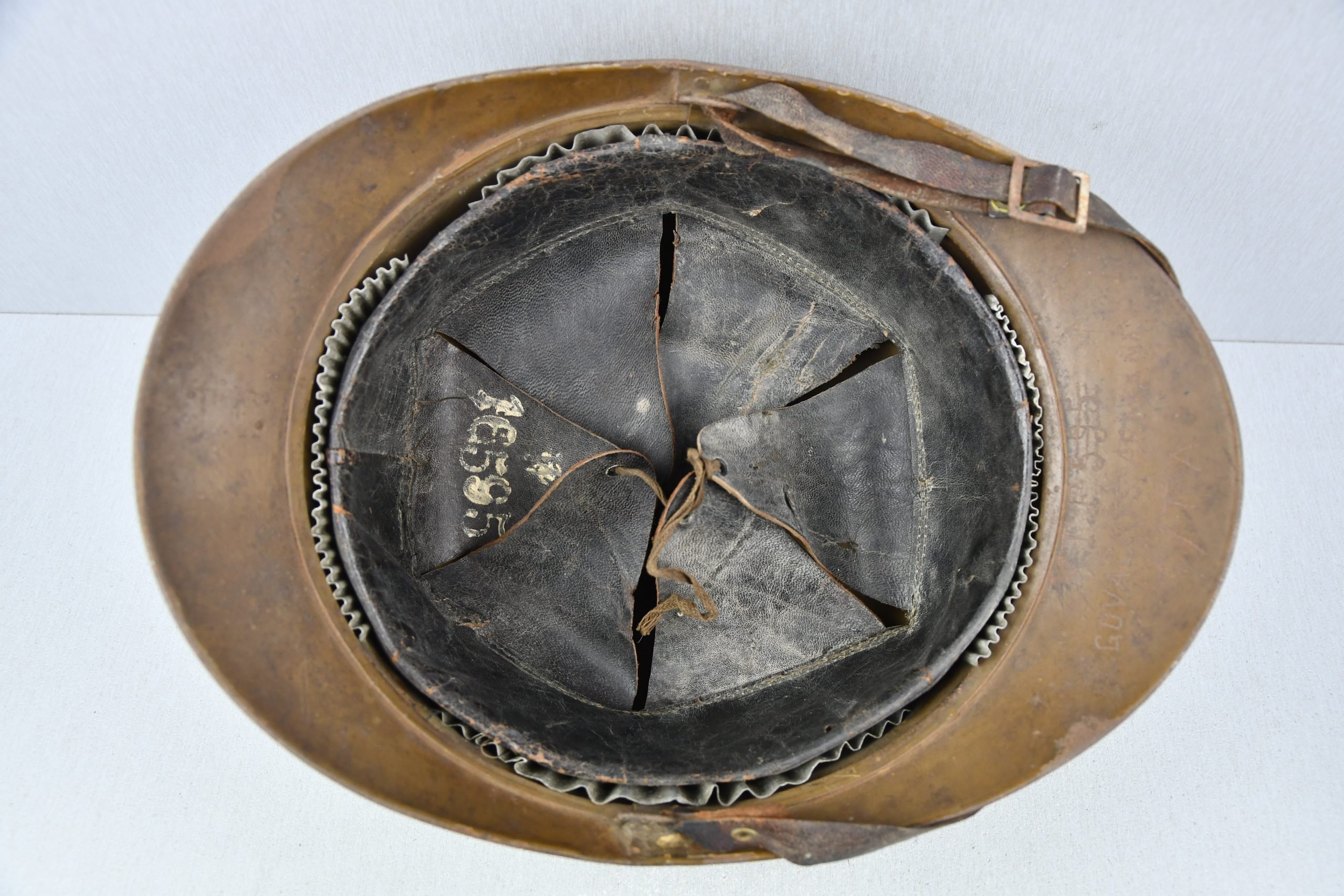 WW1 M1915 Belgian Adrian helmet named 'Govaerts Armand' — image 9