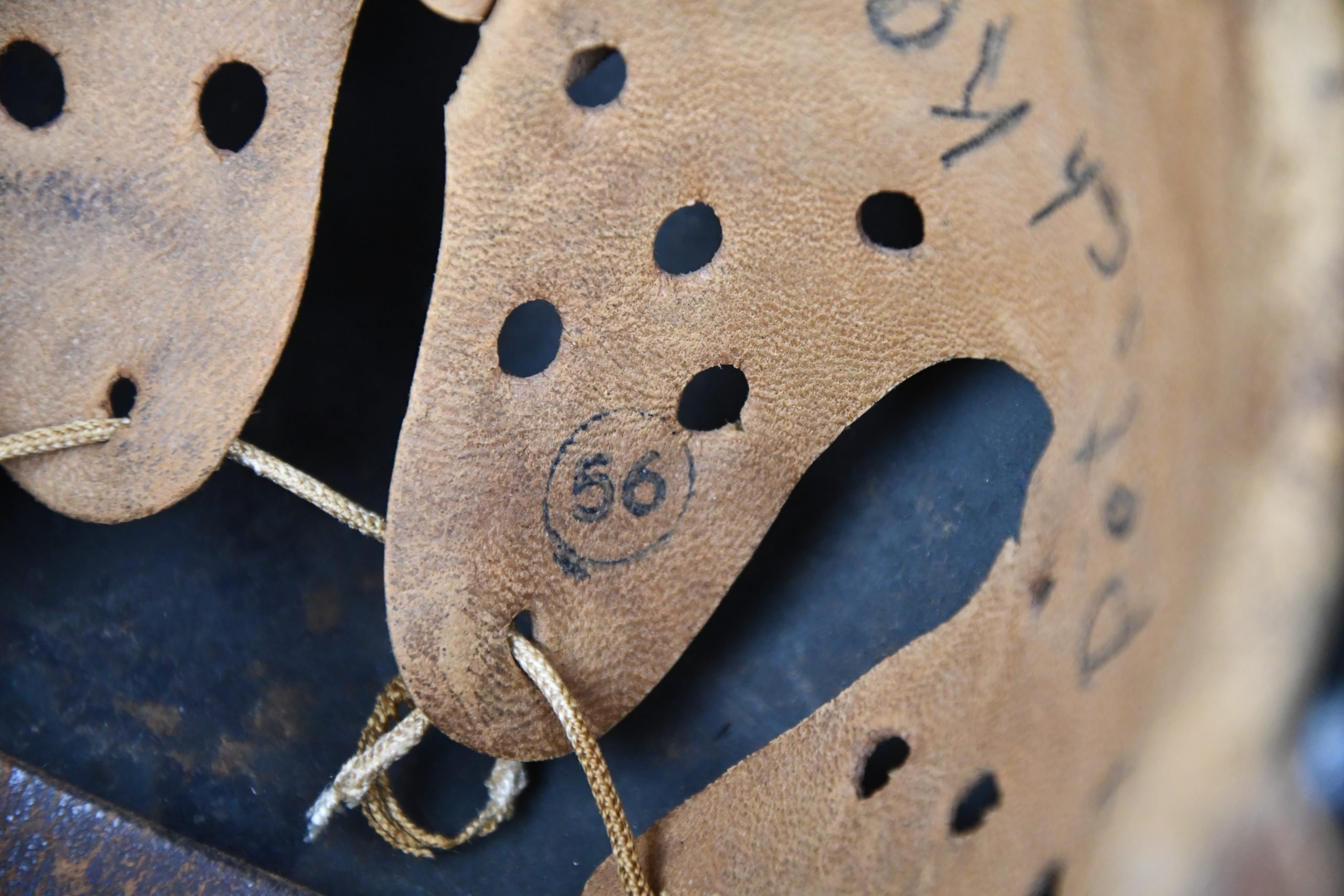 M40 army (Heer) single decal steel helmet EF64 named to Leutnant Potschke — image 12