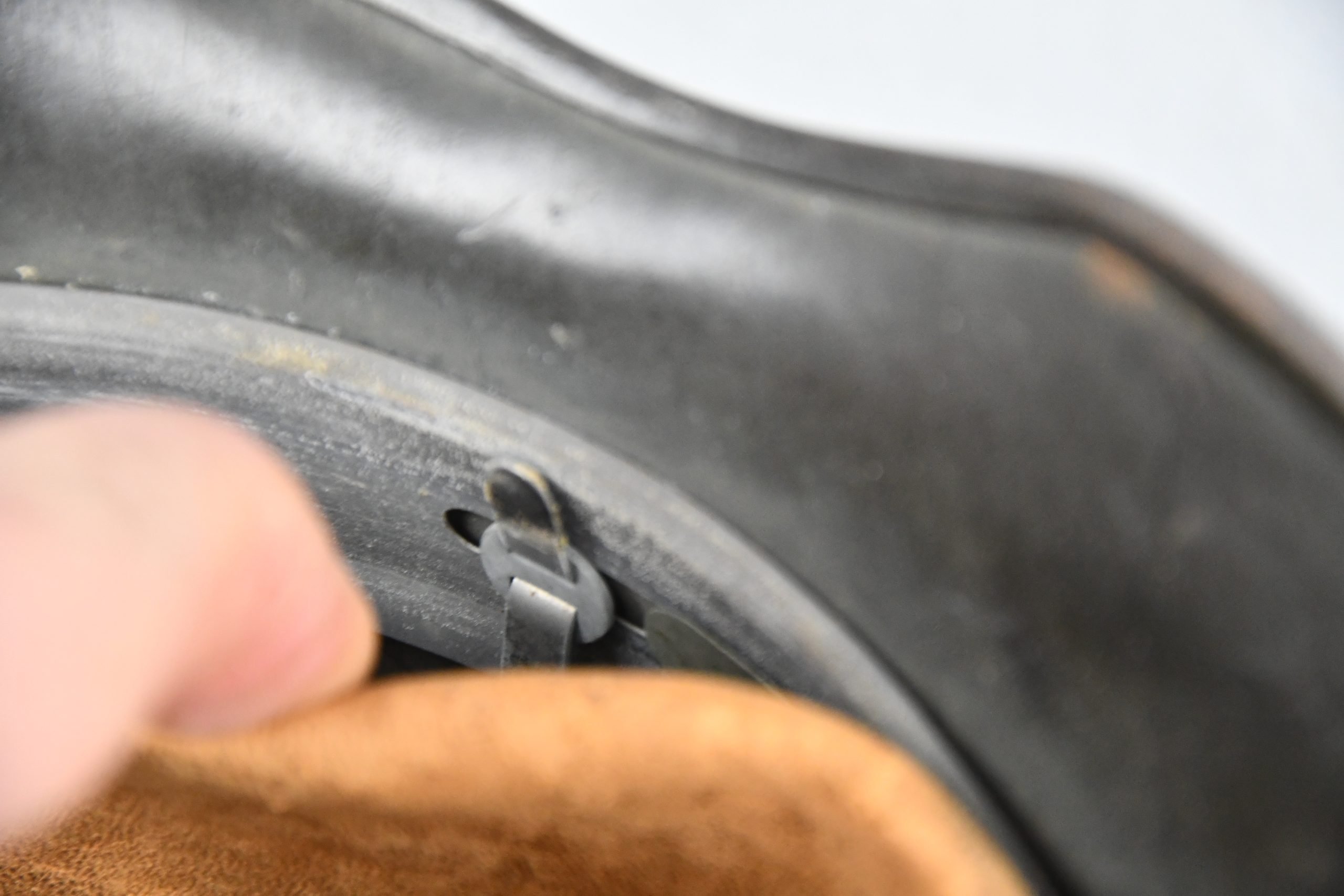 M40 army (Heer) single decal steel helmet EF64 named to Leutnant Potschke — image 16