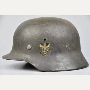 M40 army (Heer) single decal steel helmet EF64 named to …