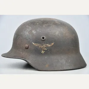 M40 Luftwaffe single decal steel helmet Q64