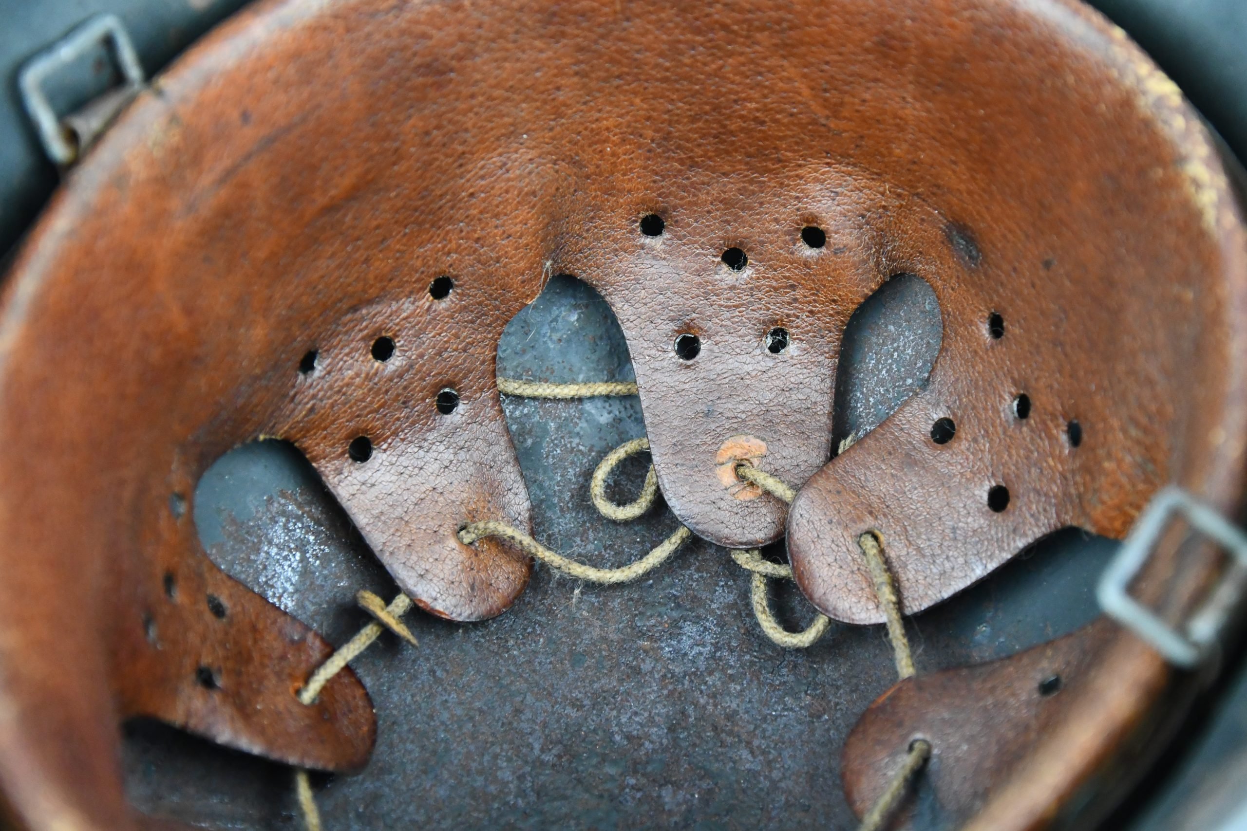 M40 Waffen-SS steel helmet Q64 1944 (fake decals!) — image 11
