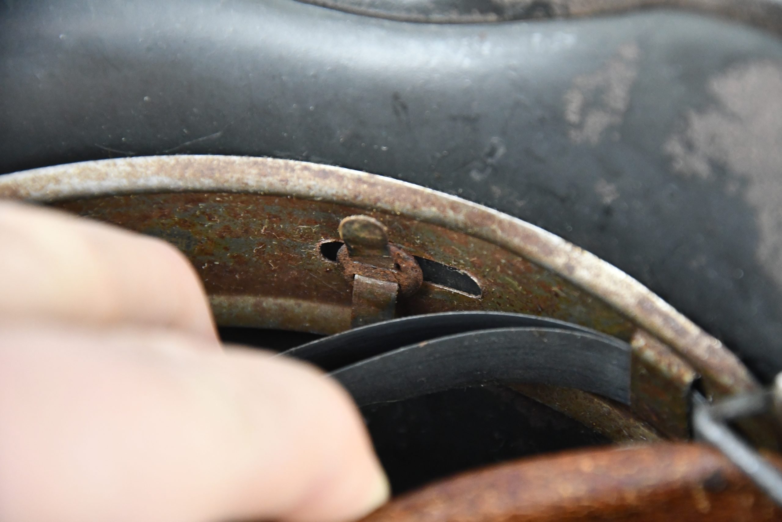 M40 Waffen-SS steel helmet Q64 1944 (fake decals!) — image 14