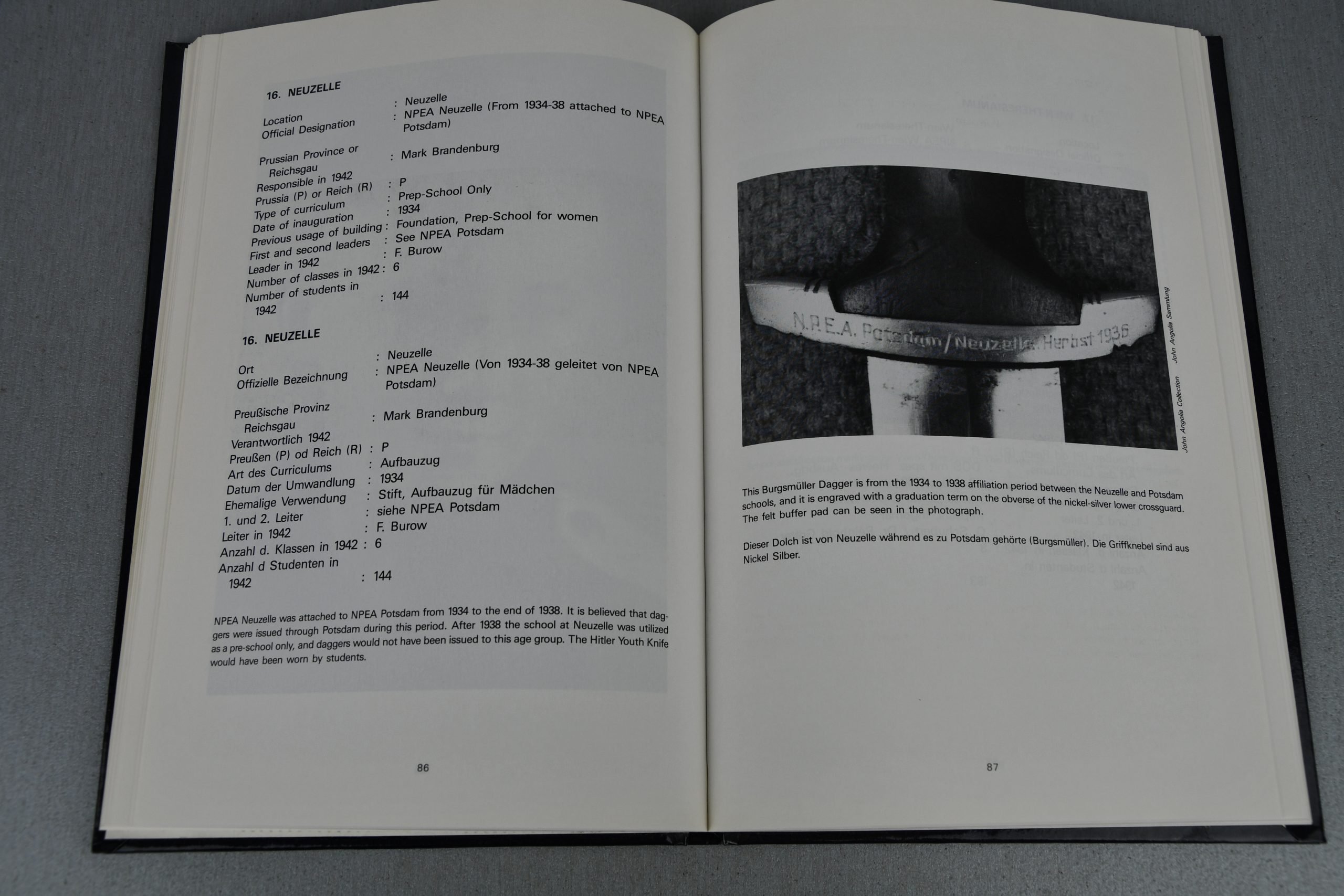 Reference book 'NPEA Daggers and Associated Knives' by Ron Weinand — image 3