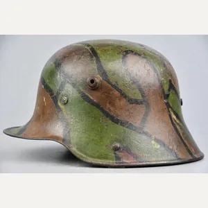 WW1 Germann M16 'Mimikri' camouflage helmet G62