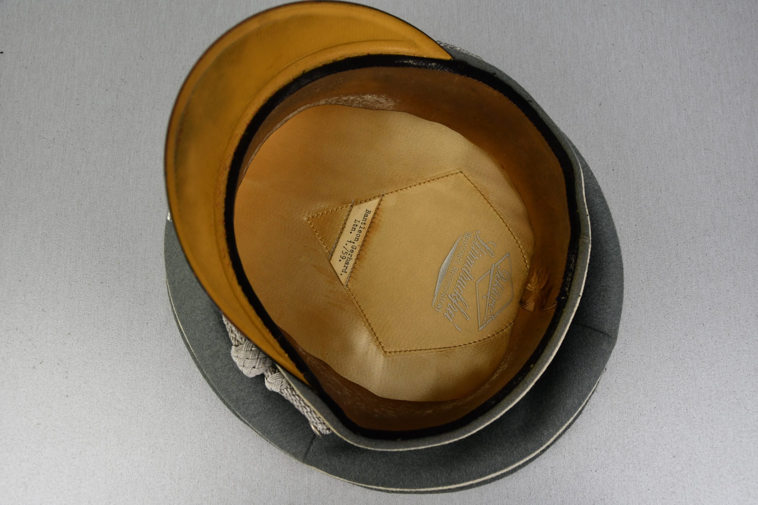 Army (Heer) officer infantry visor cap 'Schirmmütze' by Peküro Lt. Bantleon Inf.Rgt 59 — image 9