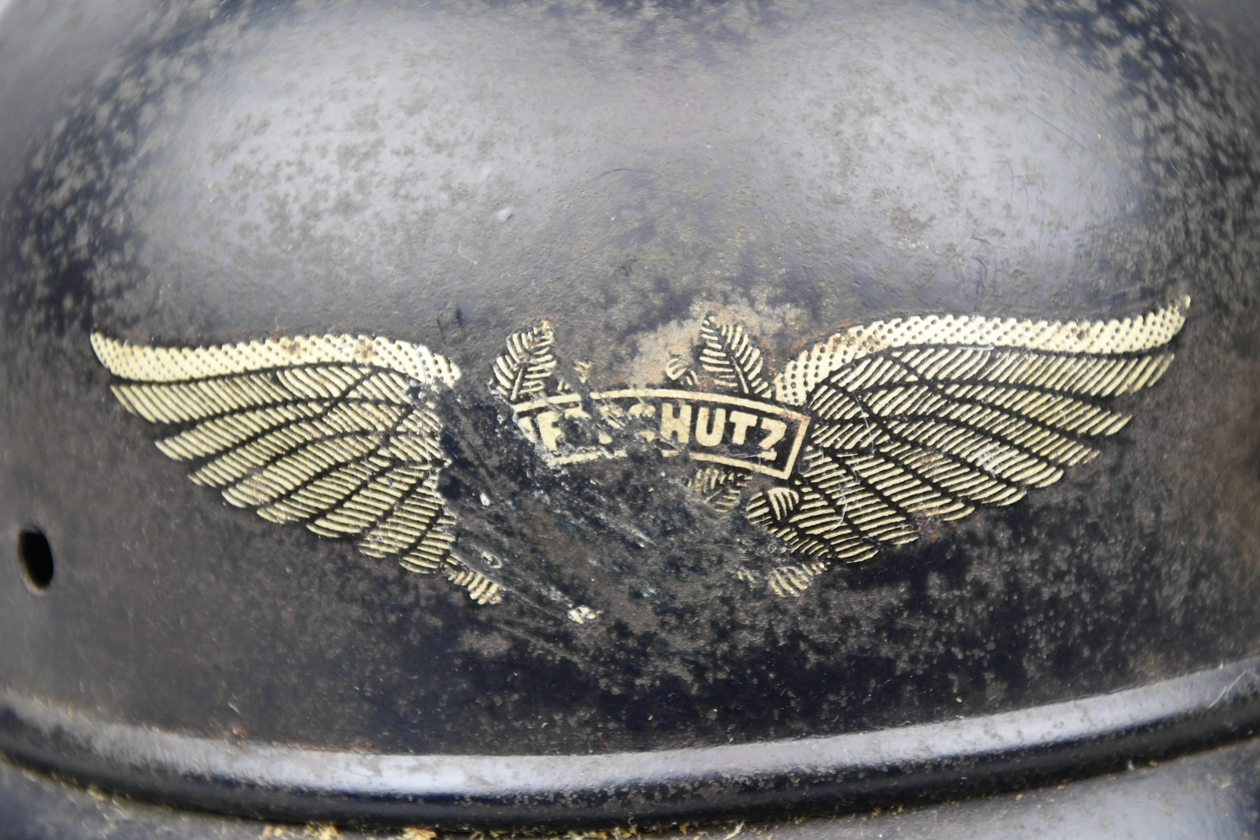 M38 Luftschutz 'Gladiator' three piece steel helmet — image 3