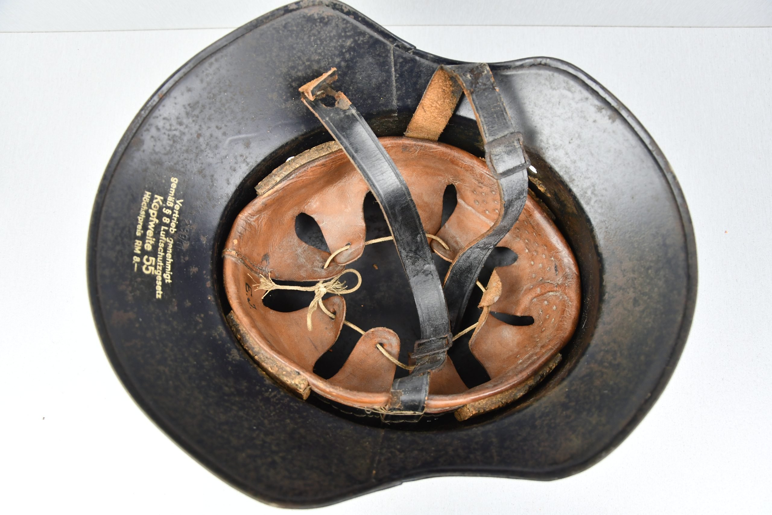 M38 Luftschutz 'Gladiator' three piece steel helmet — image 8