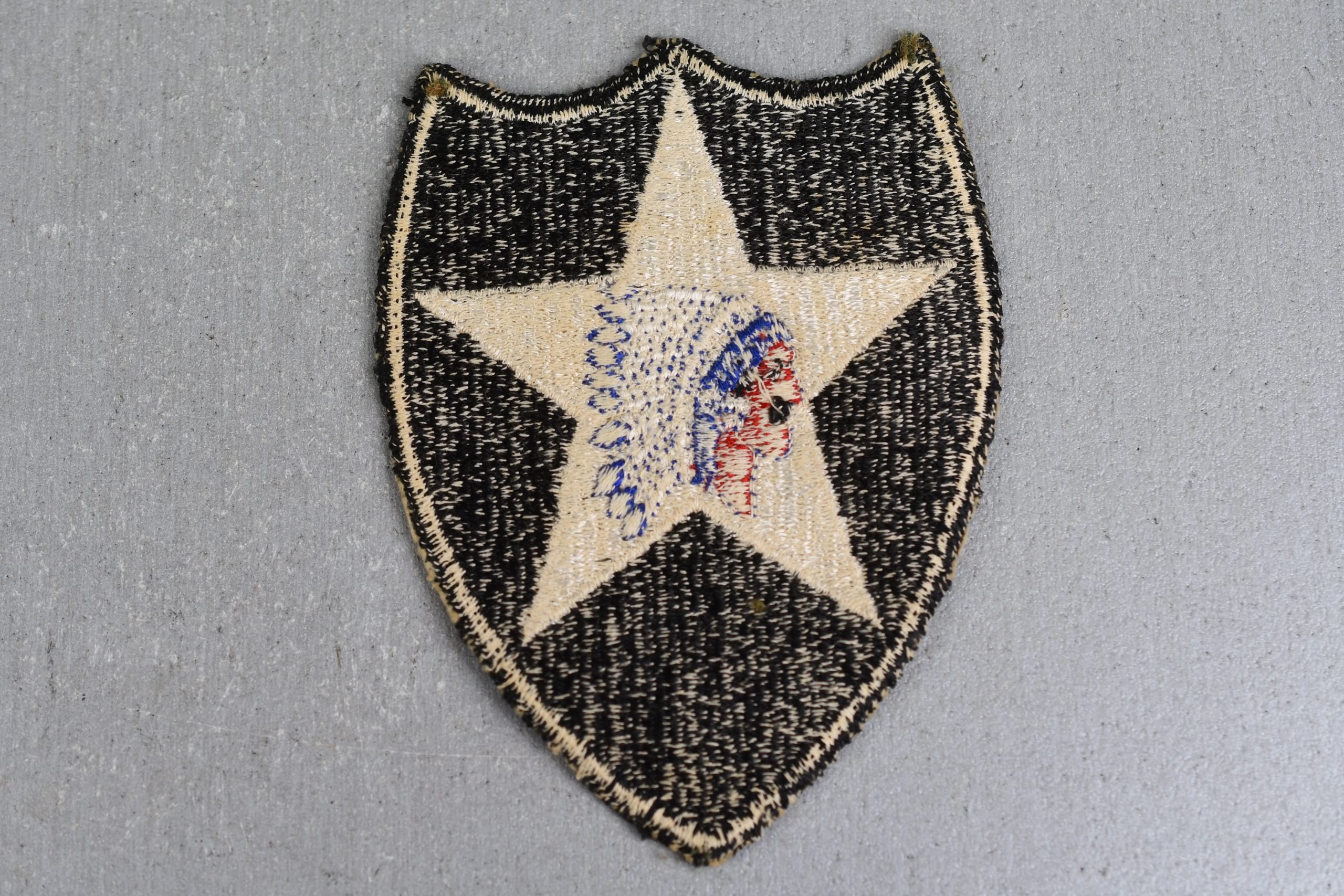 US WW2 Army 2nd Infantry Division 'Indian Head' Sleeve Patch — image 2