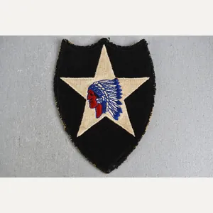 US WW2 Army 2nd Infantry Division 'Indian Head' Sleeve Patch