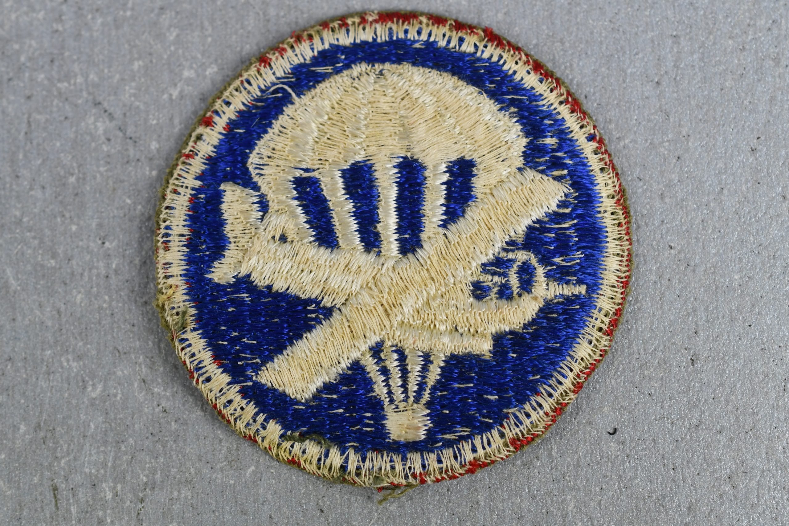 US WW2 Army Airborne / Glider Insignia Garrison cap patch — image 2