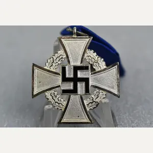 German silver 25 years faithful service medal