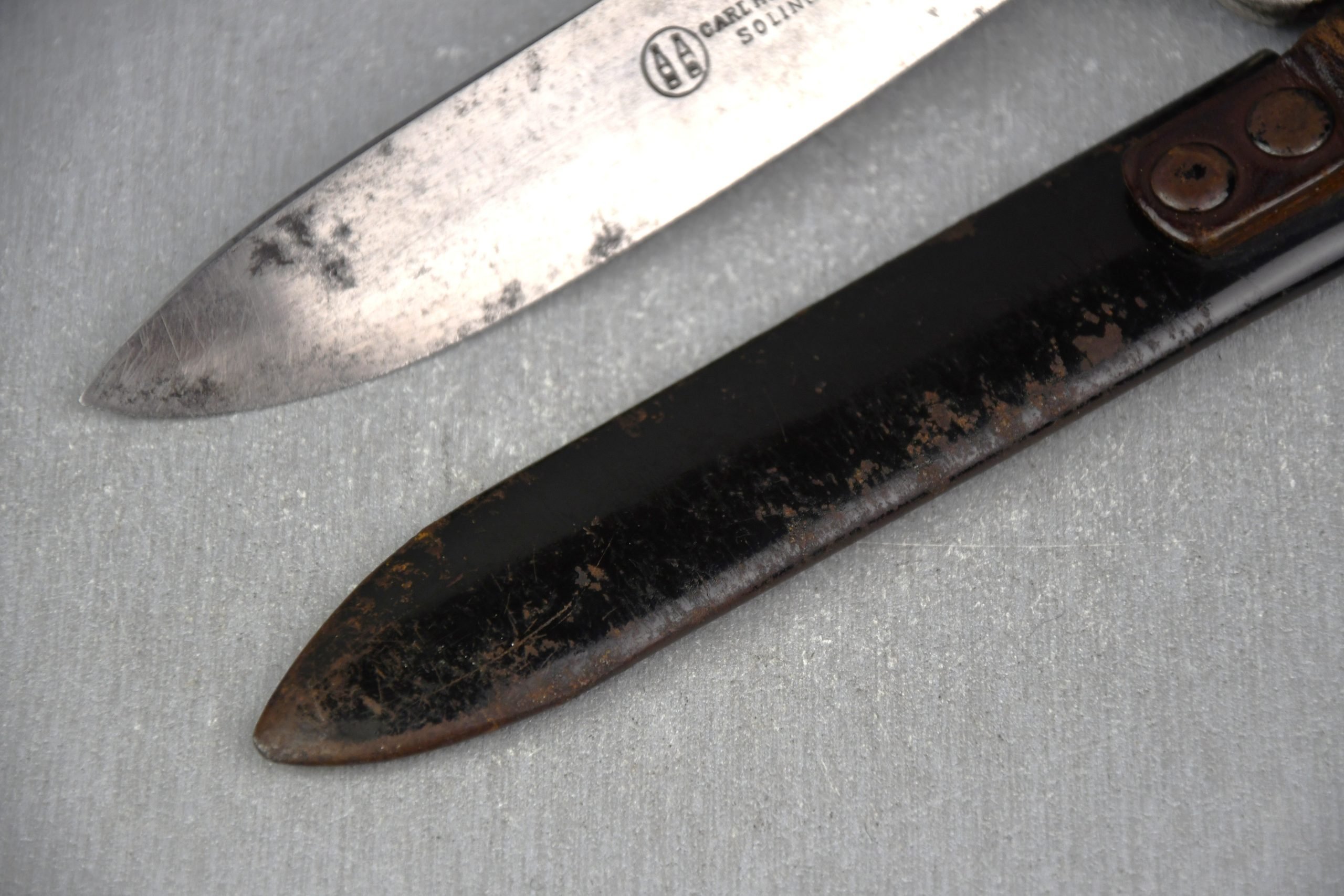 Transitional Hitlerjugend knife with motto by RZM M7/65 Carl Heidelberg — image 10