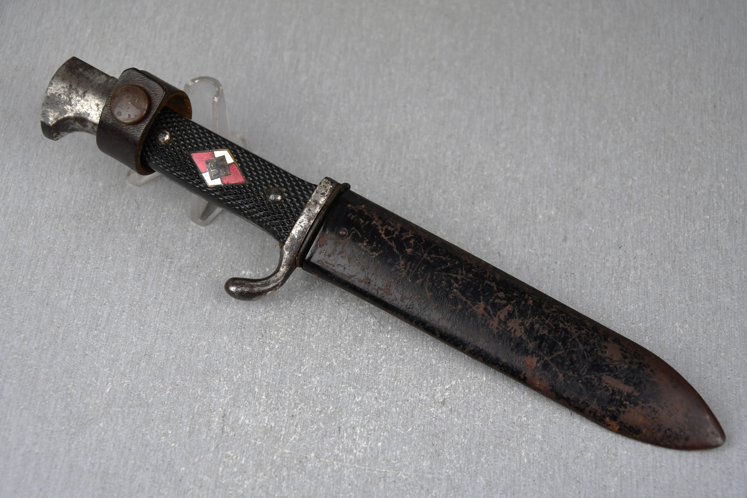Transitional Hitlerjugend knife with motto by RZM M7/65 Carl Heidelberg — image 11