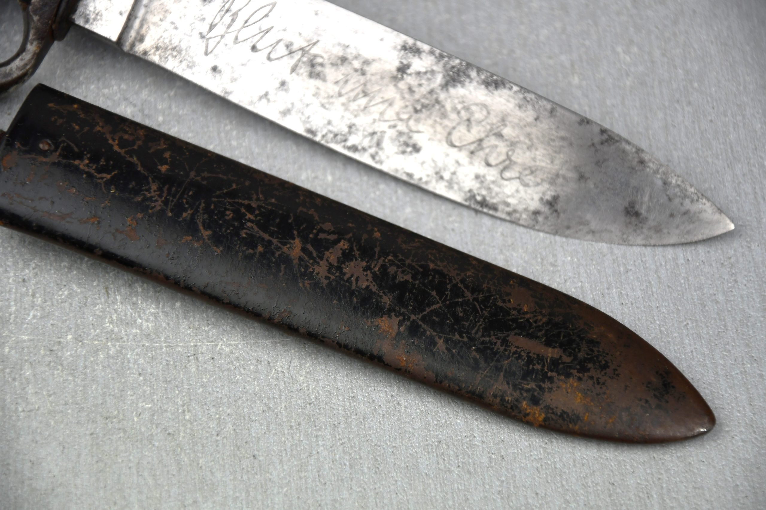 Transitional Hitlerjugend knife with motto by RZM M7/65 Carl Heidelberg — image 4