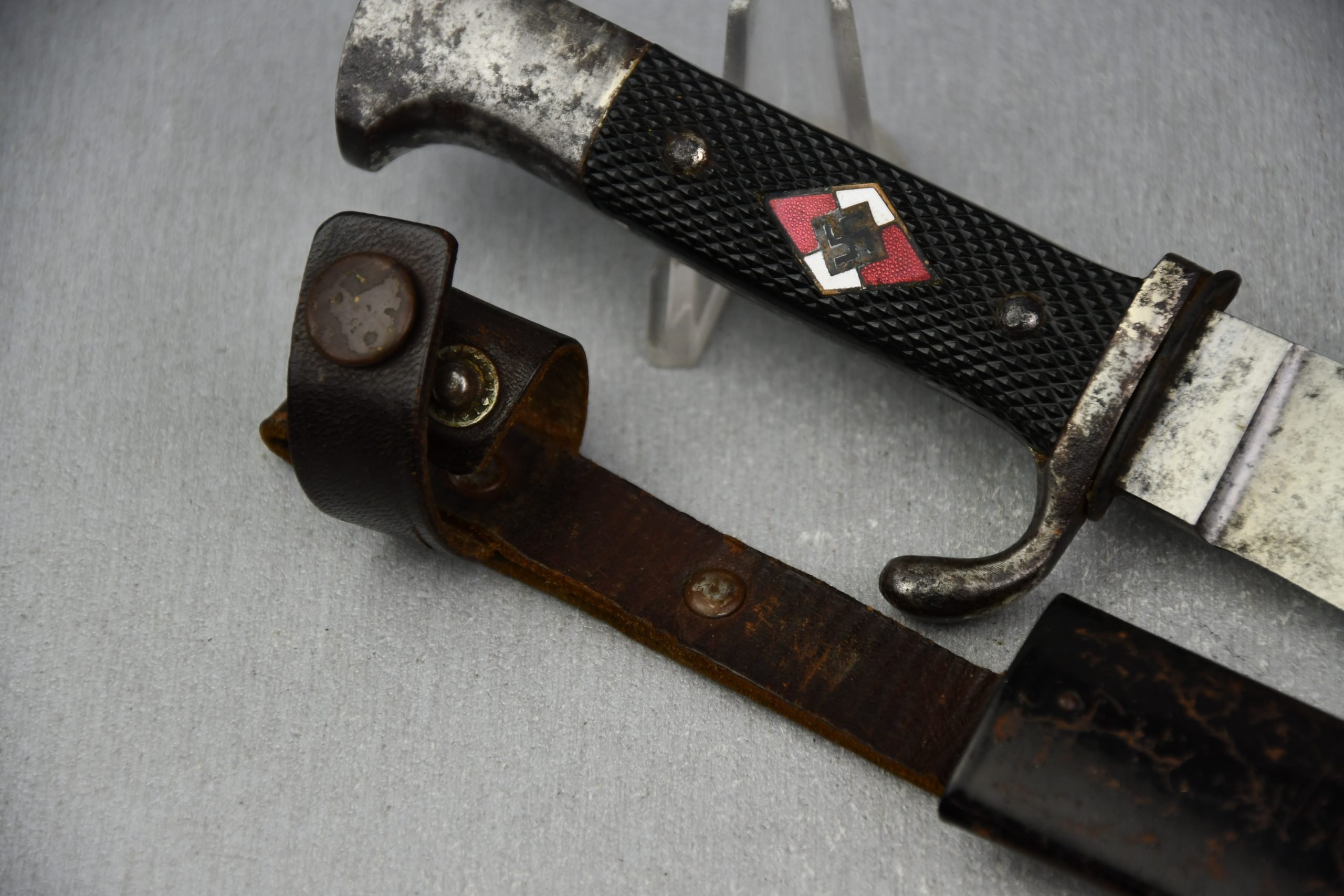 Transitional Hitlerjugend knife with motto by RZM M7/65 Carl Heidelberg — image 5