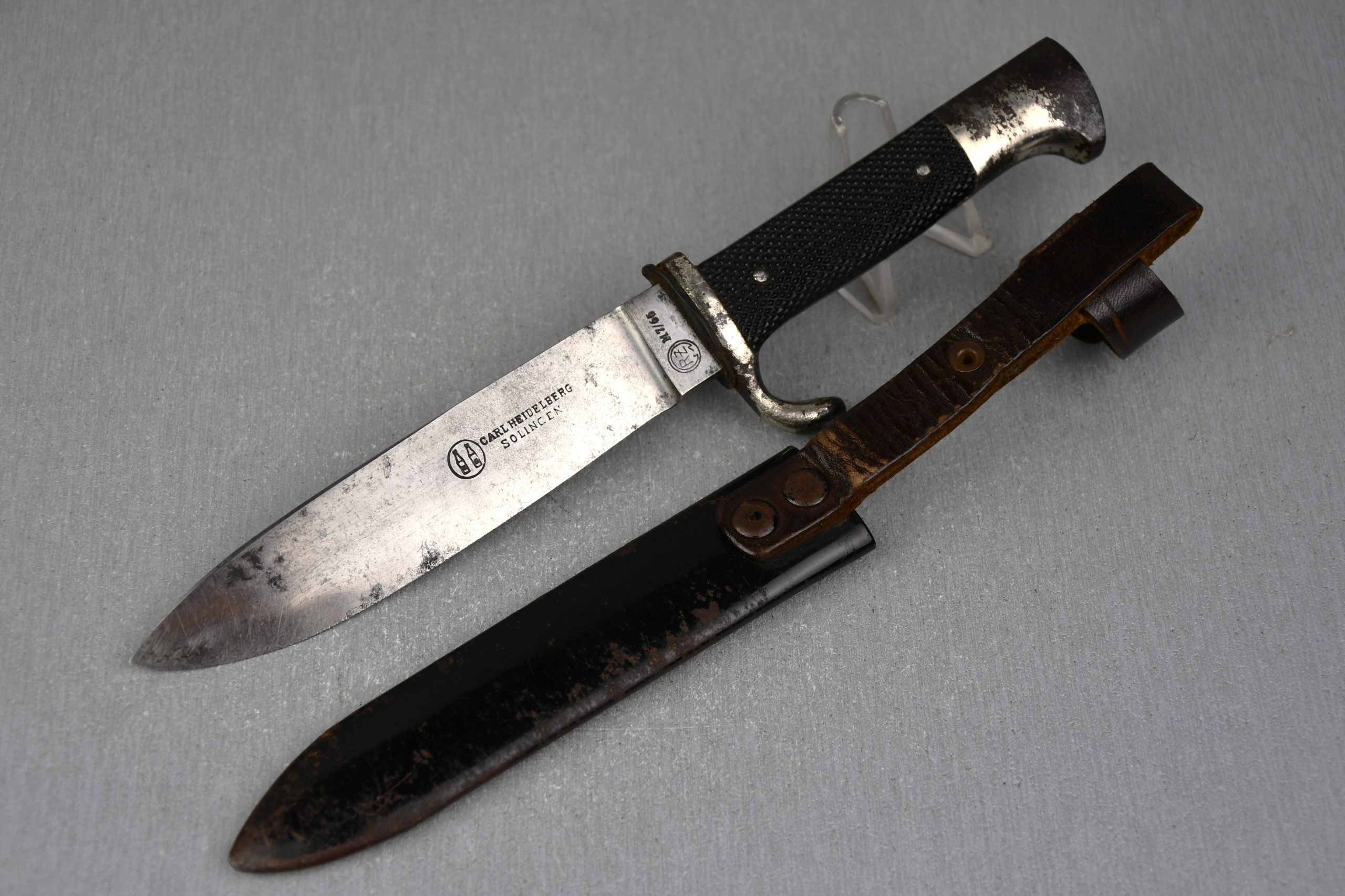 Transitional Hitlerjugend knife with motto by RZM M7/65 Carl Heidelberg — image 7