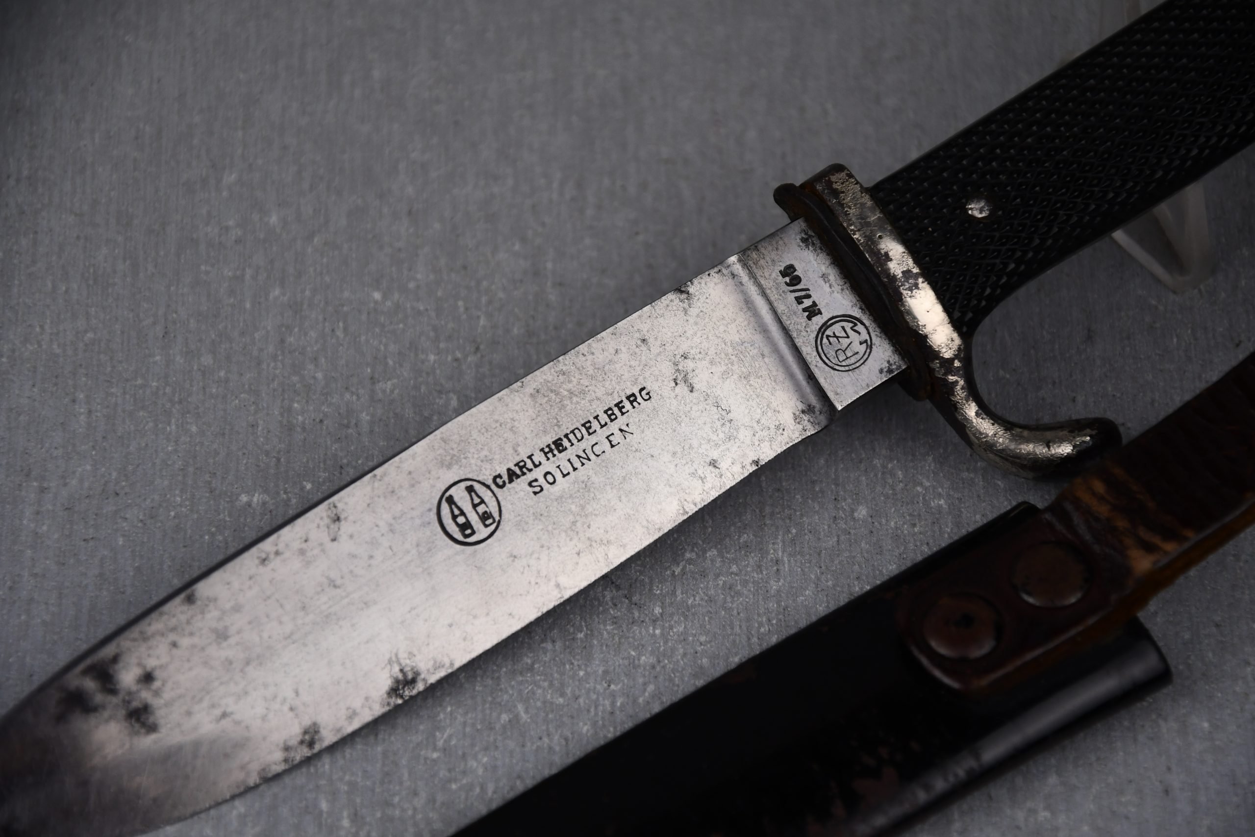 Transitional Hitlerjugend knife with motto by RZM M7/65 Carl Heidelberg — image 8