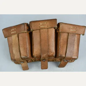 Wehrmacht brown leather K98 ammunition pouch with RBNr.