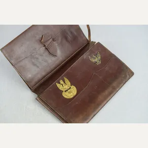 Original German Soldier's Leather Wallet with Polish War Trophy & …