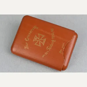 Original WWI Veteran Cigarette Case – 'Zur Erinnerung an den …