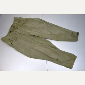 Army (Heer) tropical breeches in green cloth with RBNr.